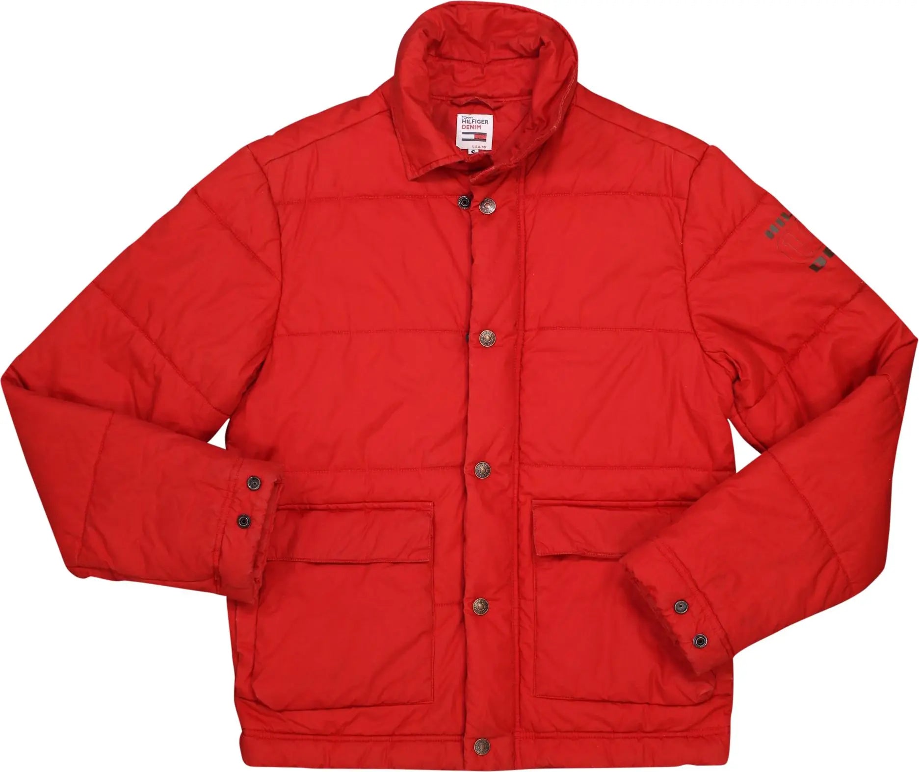 Tommy Hilfiger - Red Padded Coat by Tommy Hilfiger- ThriftTale.com - Vintage and second handclothing