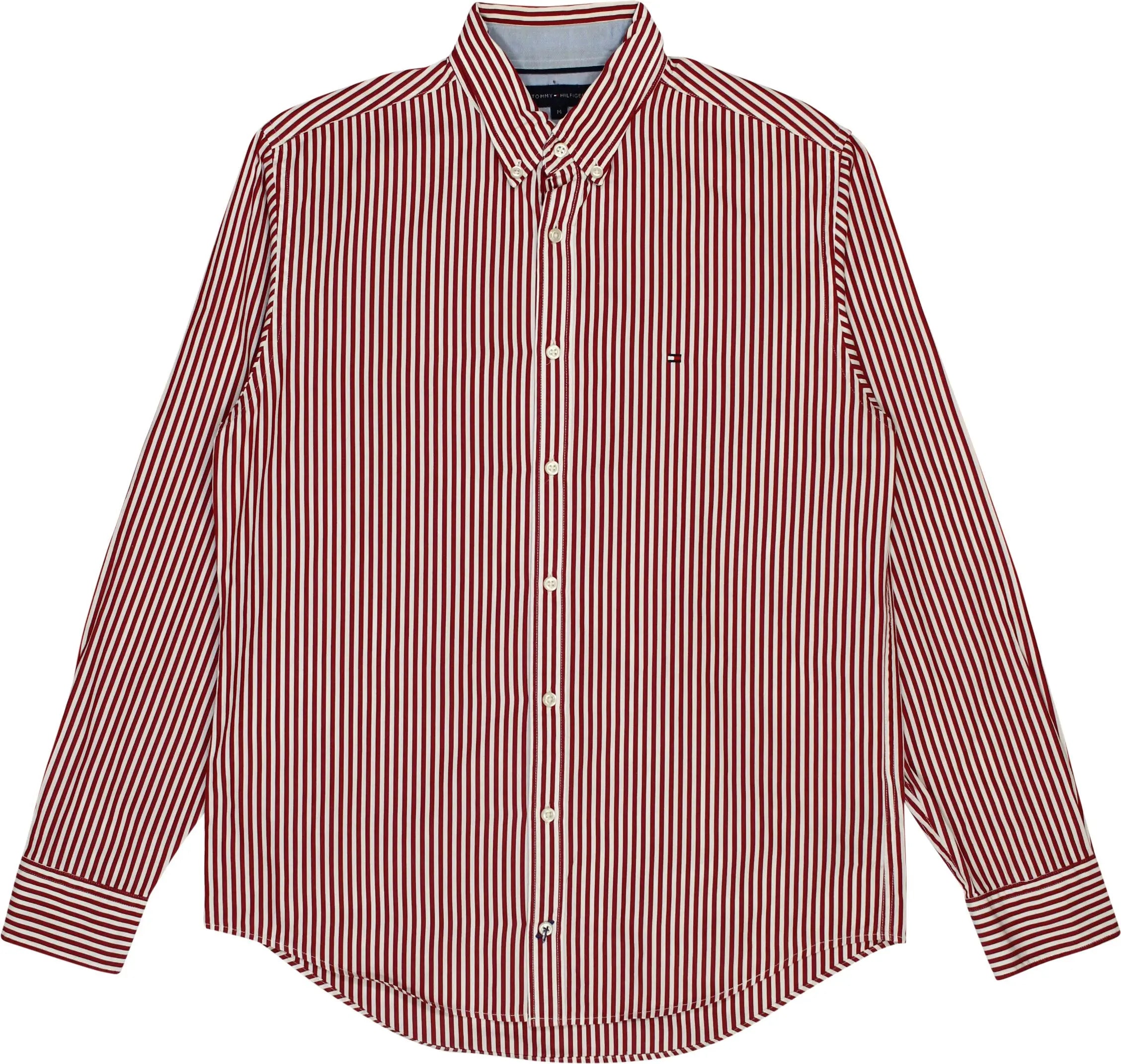 Tommy Hilfiger - Red Striped Shirt by Tommy Hilfiger- ThriftTale.com - Vintage and second handclothing