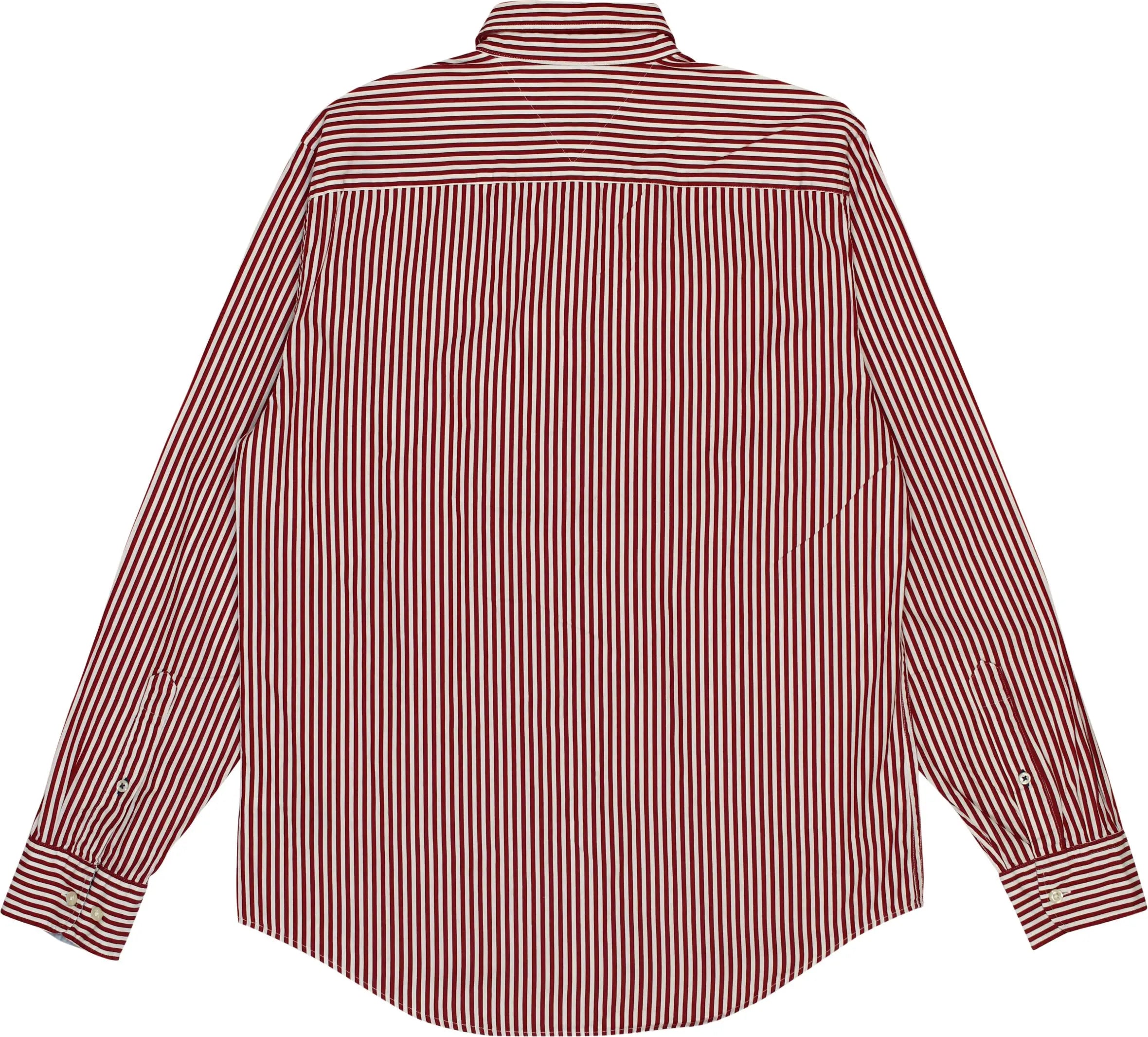 Tommy Hilfiger - Red Striped Shirt by Tommy Hilfiger- ThriftTale.com - Vintage and second handclothing