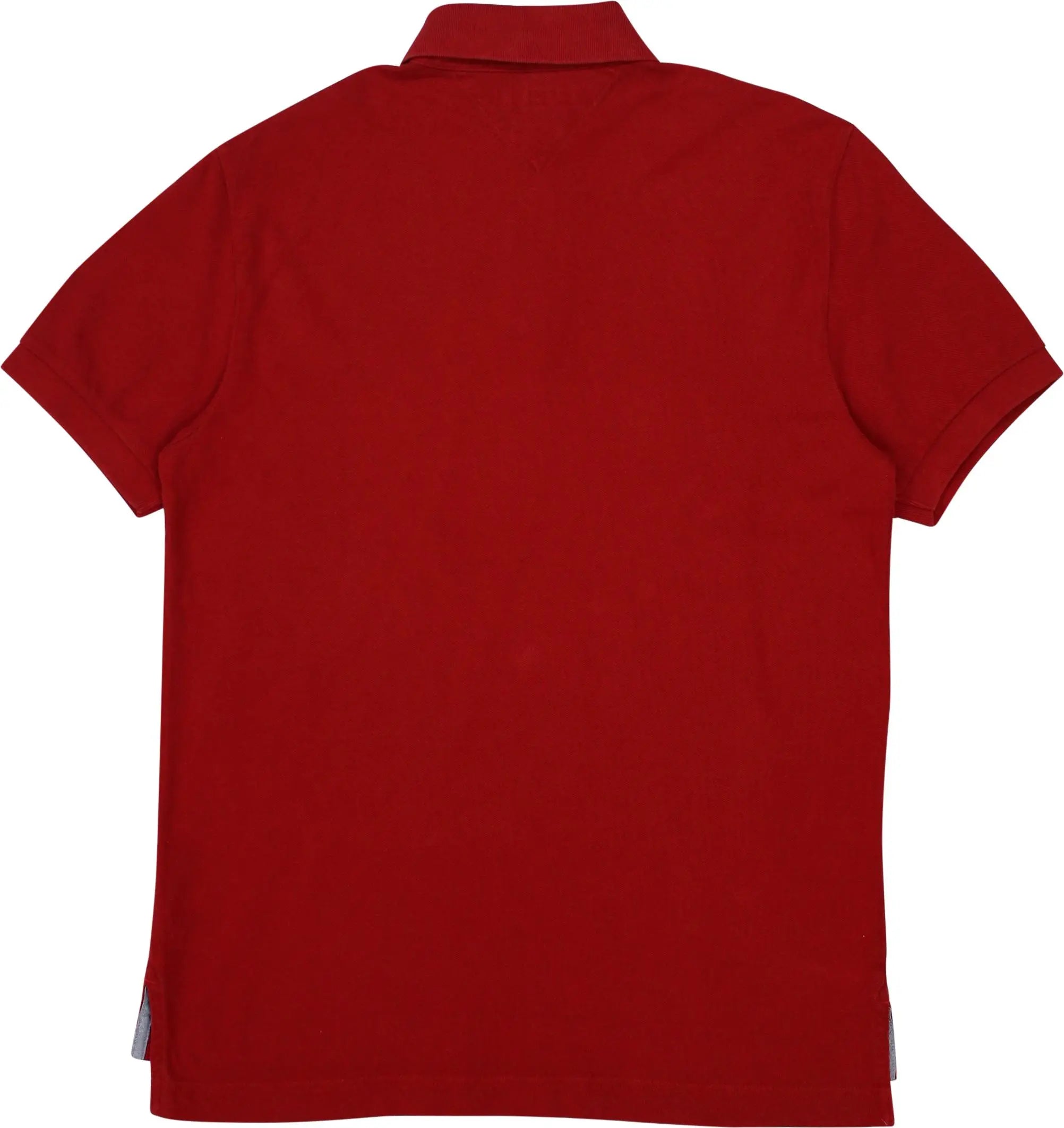 Tommy Hilfiger - Red polo by Tommy Hilfiger- ThriftTale.com - Vintage and second handclothing