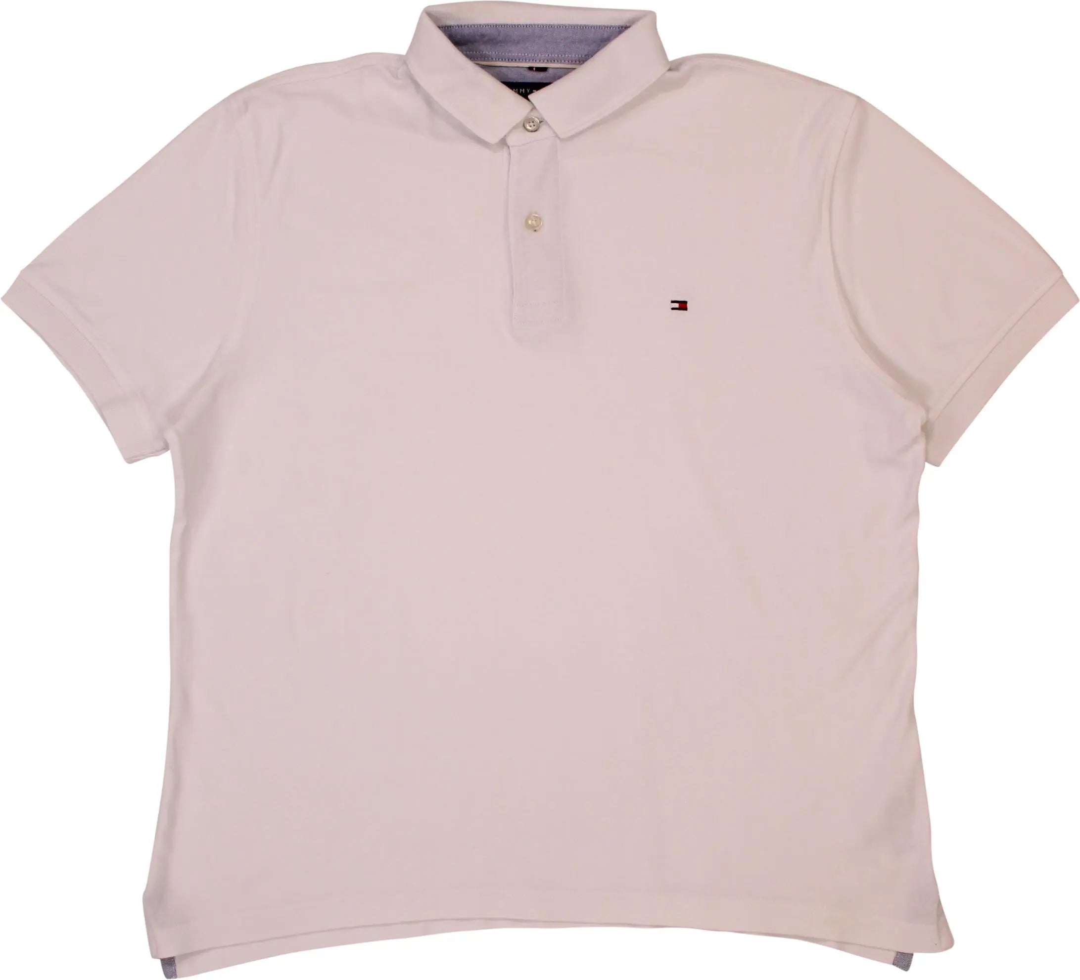 Tommy Hilfiger - White Polo Shirt by Tommy Hilfiger- ThriftTale.com - Vintage and second handclothing