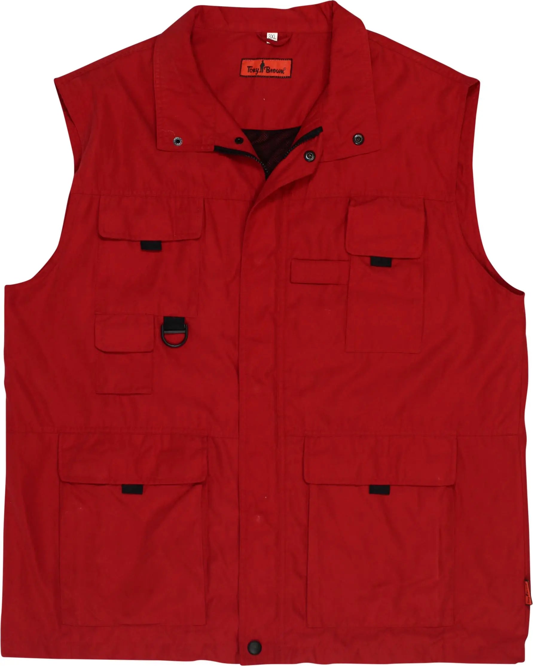 Tony Brown - 00s Utility Vest- ThriftTale.com - Vintage and second handclothing