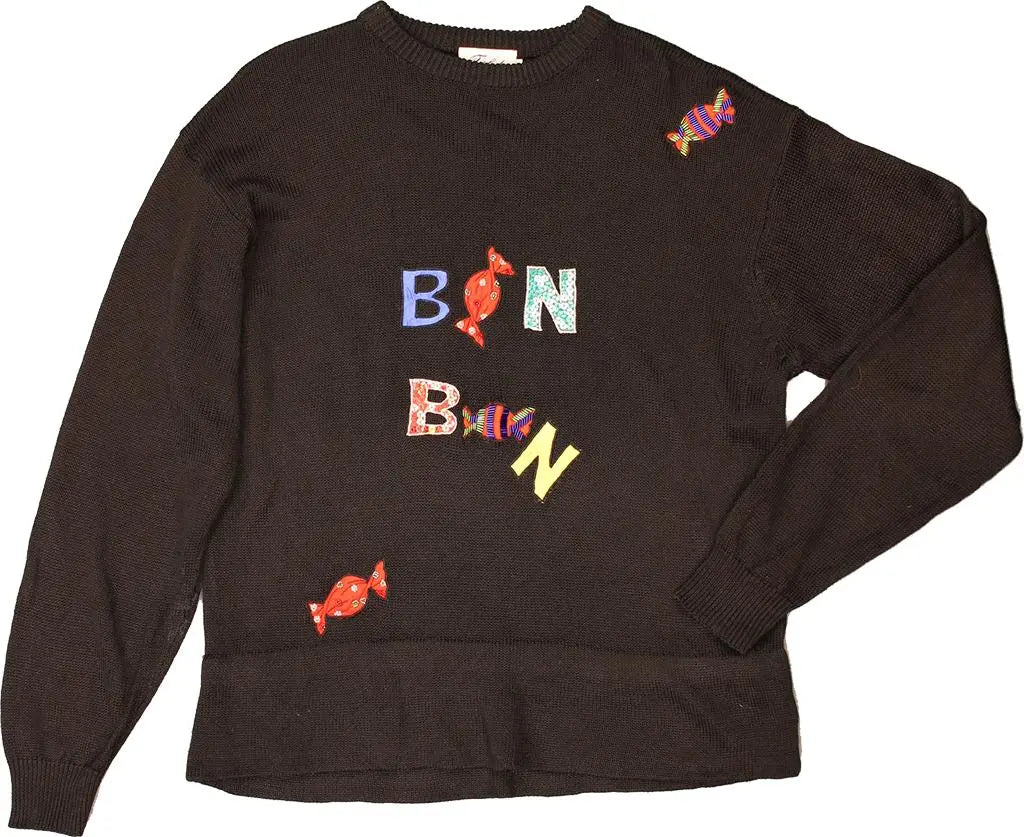 Toplady - 'Bon Bon' Printed Jumper- ThriftTale.com - Vintage and second handclothing