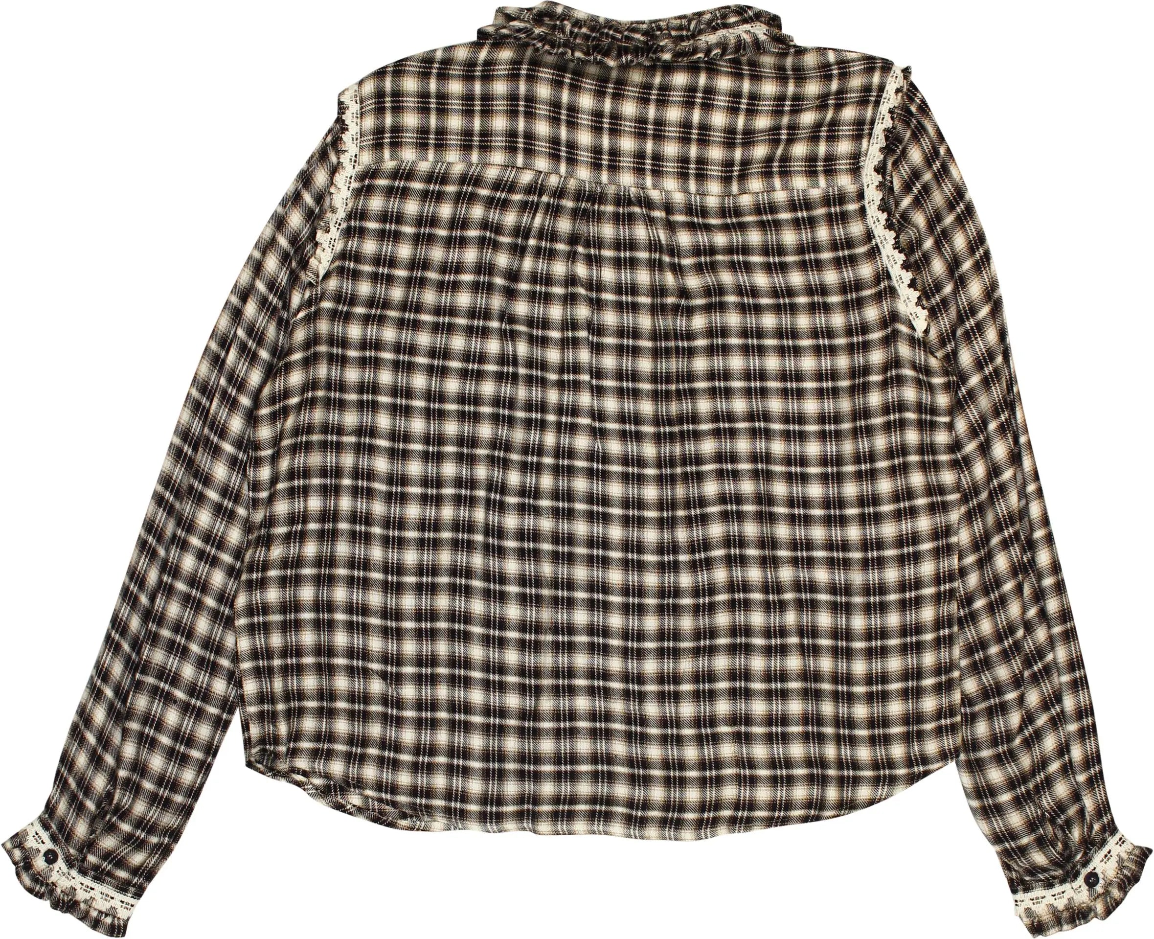 Topshop - Checked Blouse- ThriftTale.com - Vintage and second handclothing