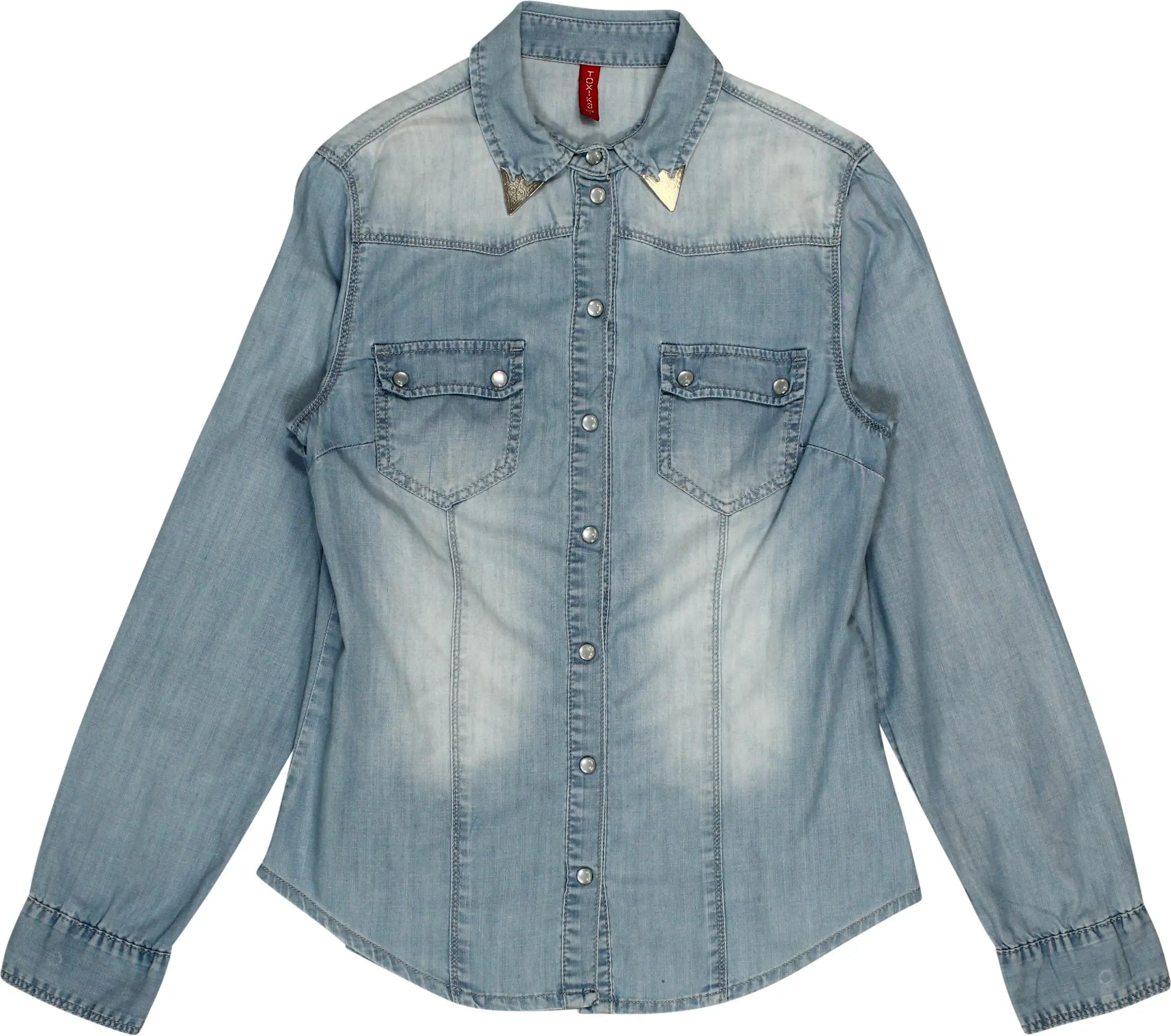 Toxiko - Denim Blouse- ThriftTale.com - Vintage and second handclothing