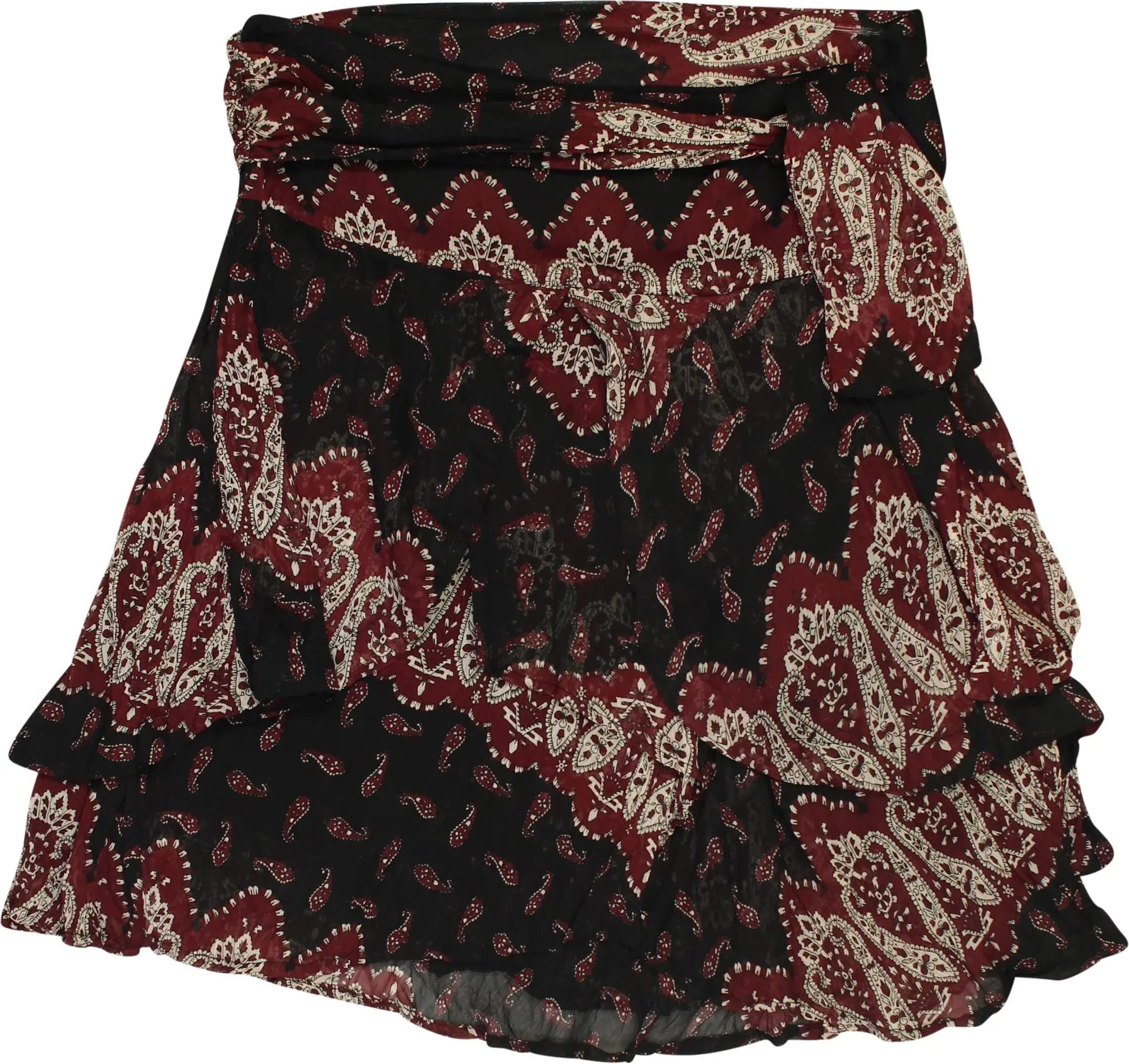 Tramontana - Patterned Chiffon Skirt- ThriftTale.com - Vintage and second handclothing