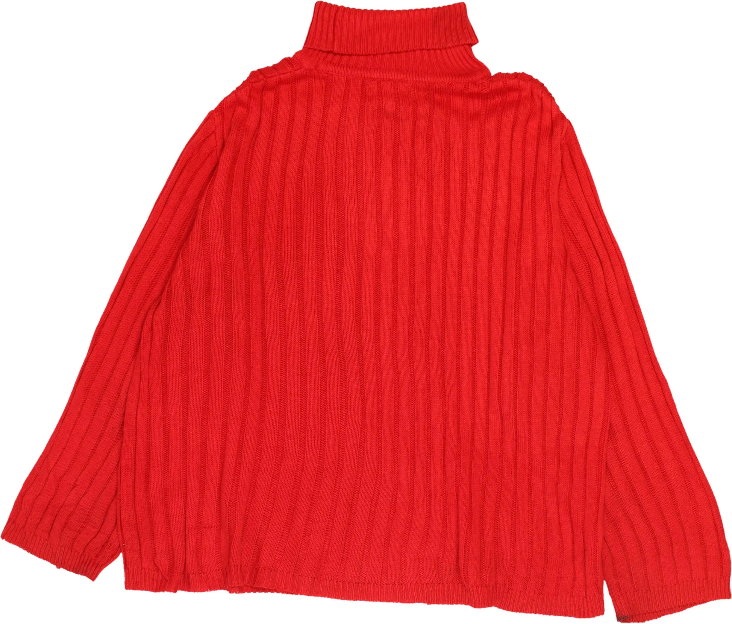 Truly Casual Tout-Aller - 90s Ribbed Turtleneck Jumper- ThriftTale.com - Vintage and second handclothing