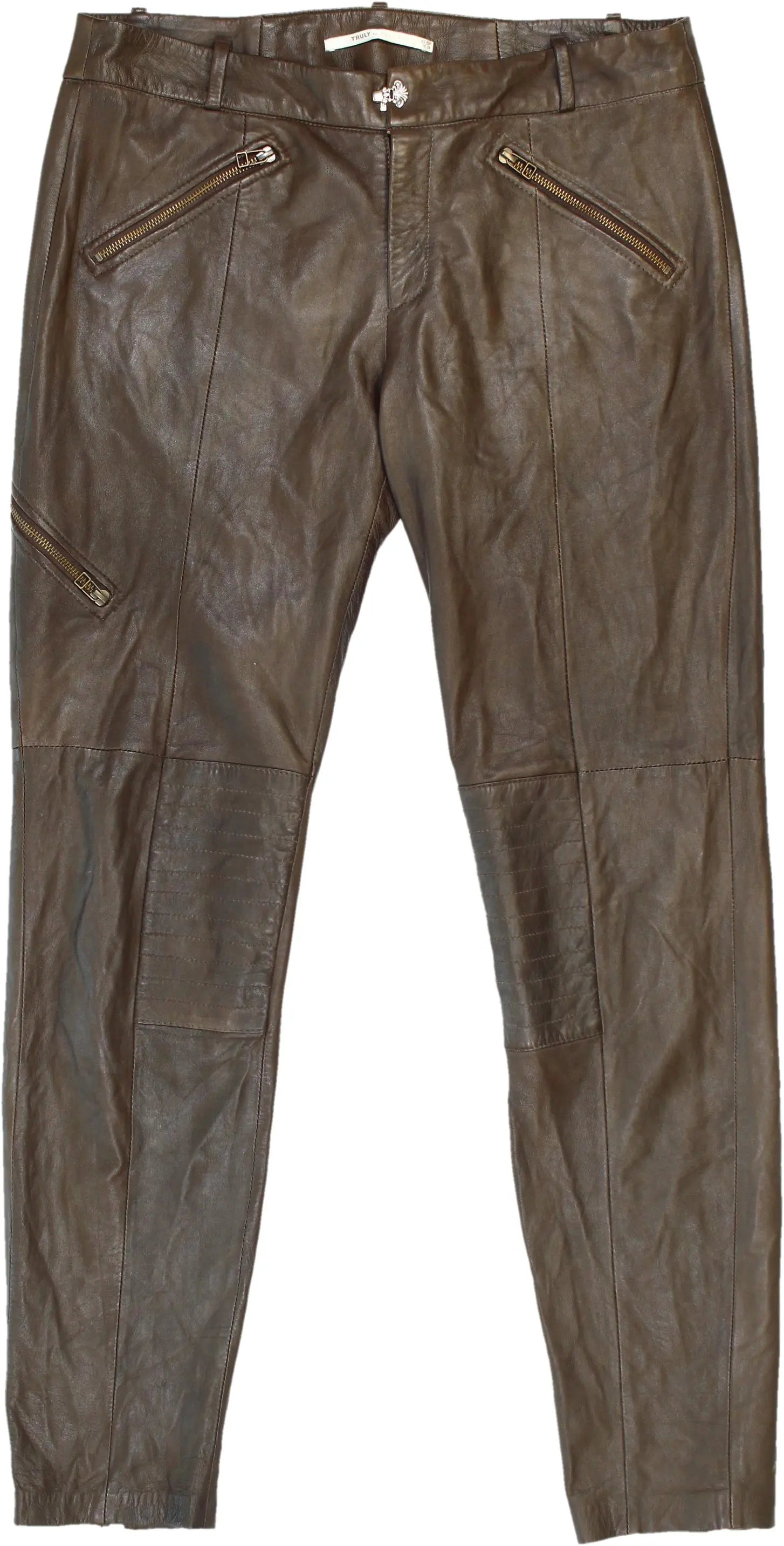 Truly by Part Two - Leather Pants- ThriftTale.com - Vintage and second handclothing