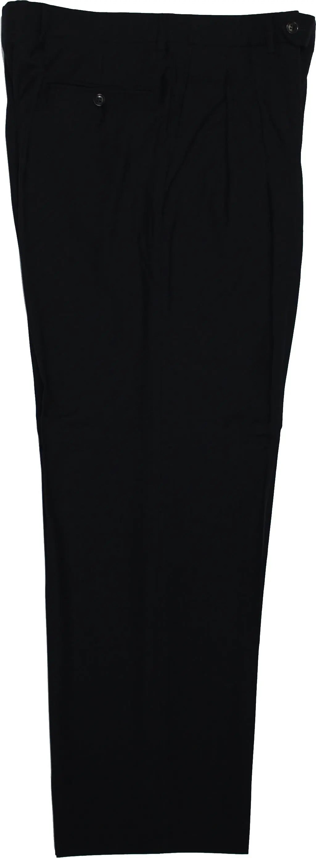 Trussardi - Black Smart Trousers by Trussardi- ThriftTale.com - Vintage and second handclothing