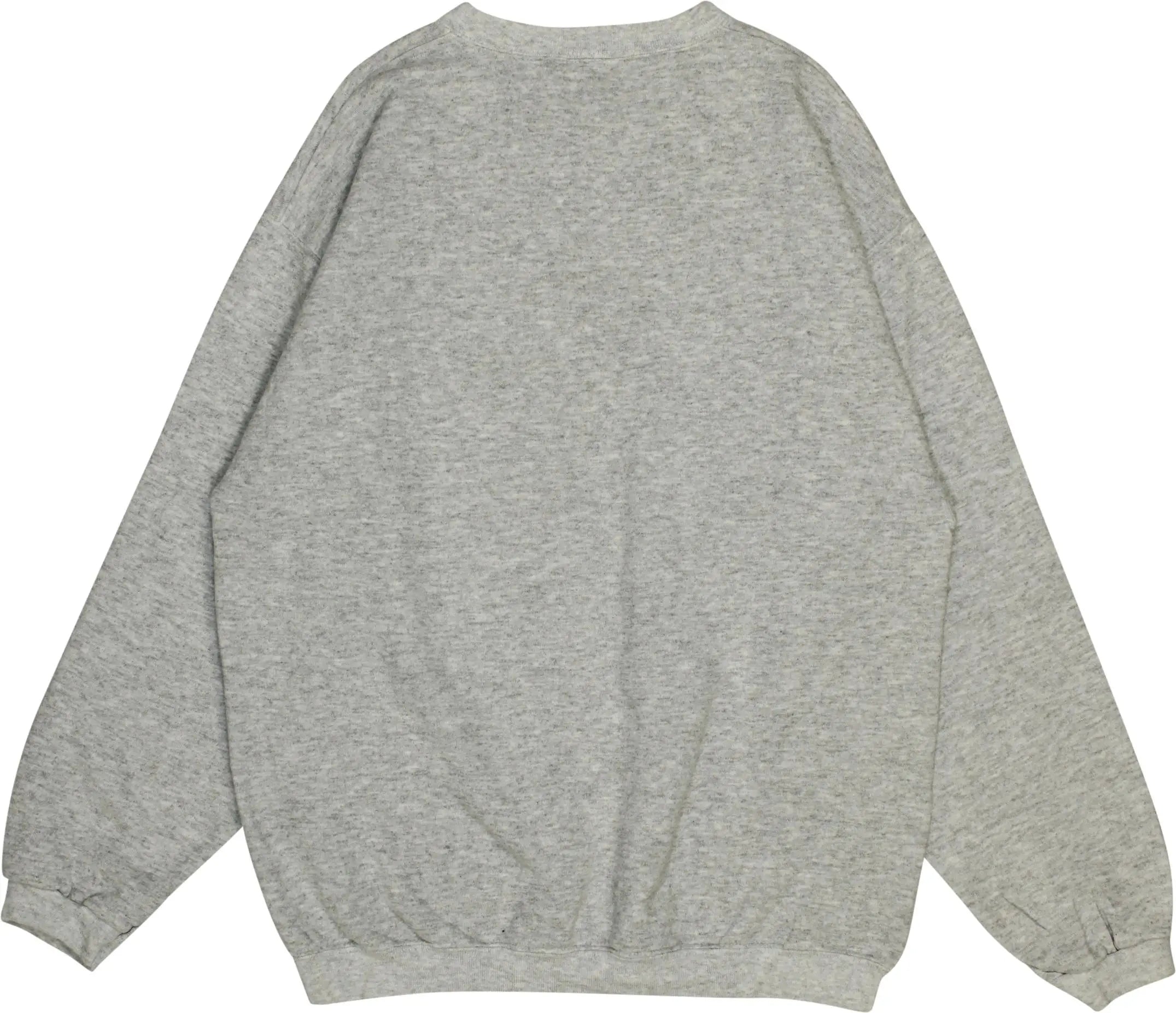 Tultex - 90s Grey Sweater- ThriftTale.com - Vintage and second handclothing