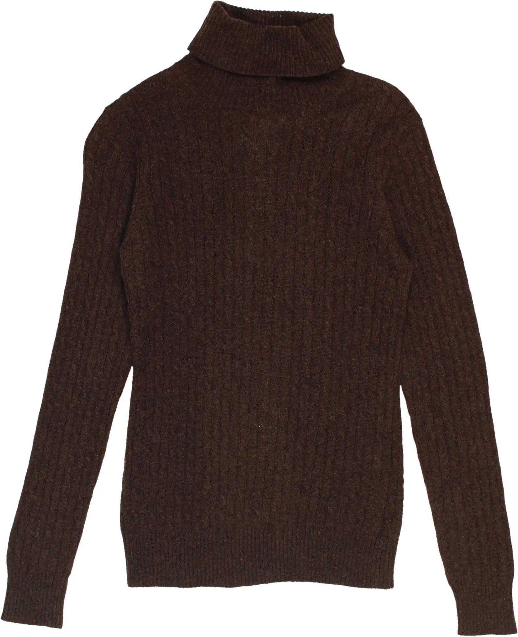 Tweeds - Brown turtleneck- ThriftTale.com - Vintage and second handclothing