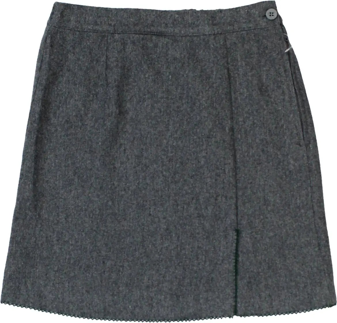 Twiddy - Grey Wool Blend Skirt- ThriftTale.com - Vintage and second handclothing