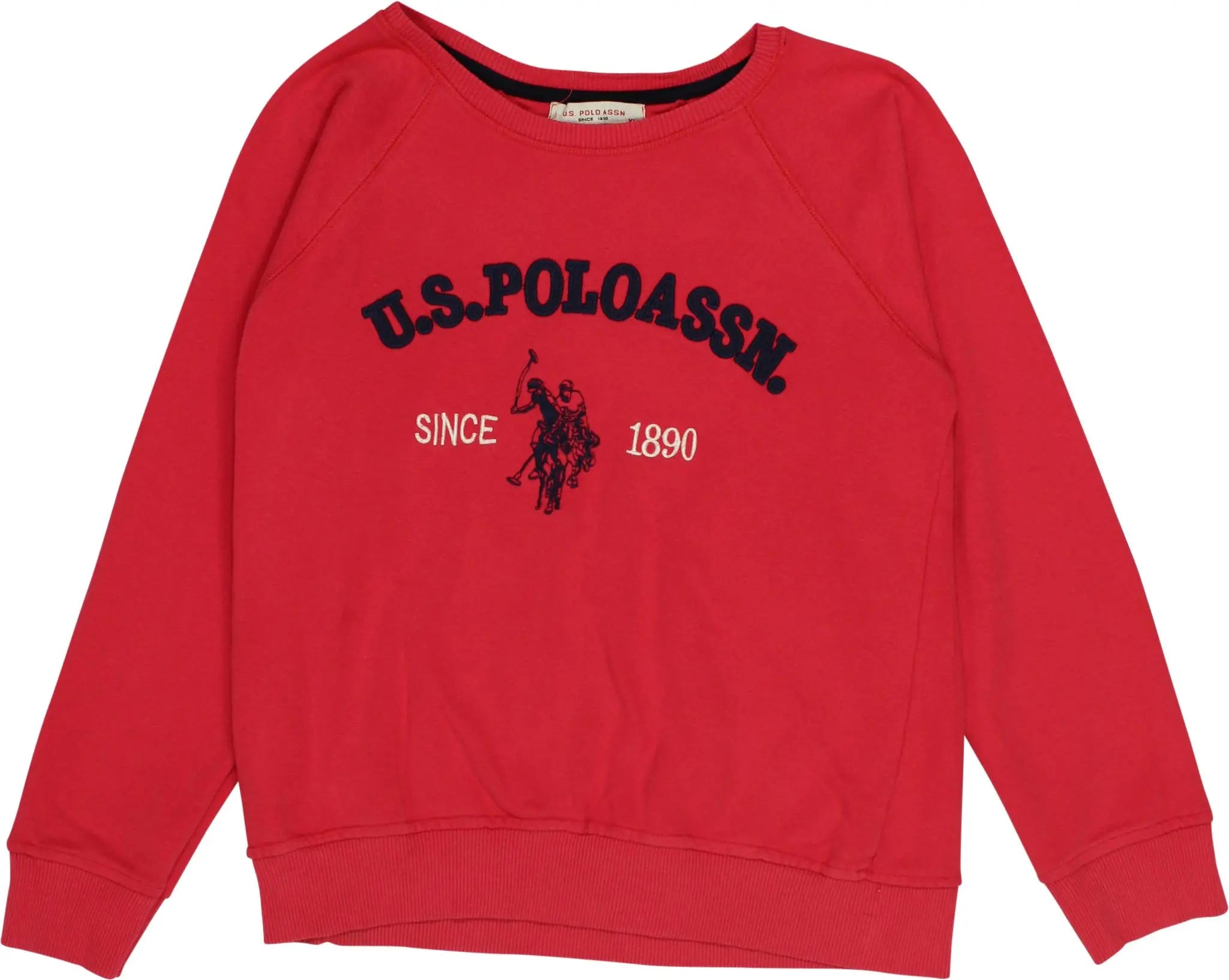U.S Polo Assn - Red Sweatshirt- ThriftTale.com - Vintage and second handclothing