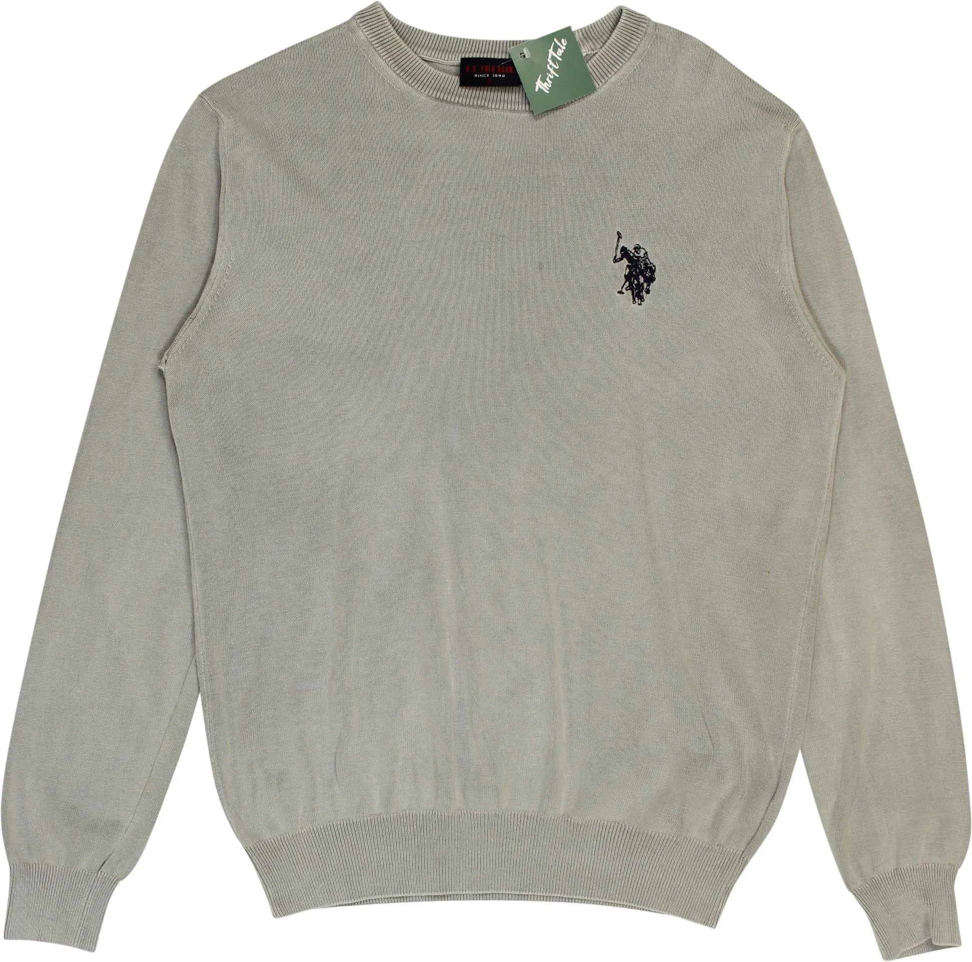 U.S. Polo Assn - Grey Jumper- ThriftTale.com - Vintage and second handclothing