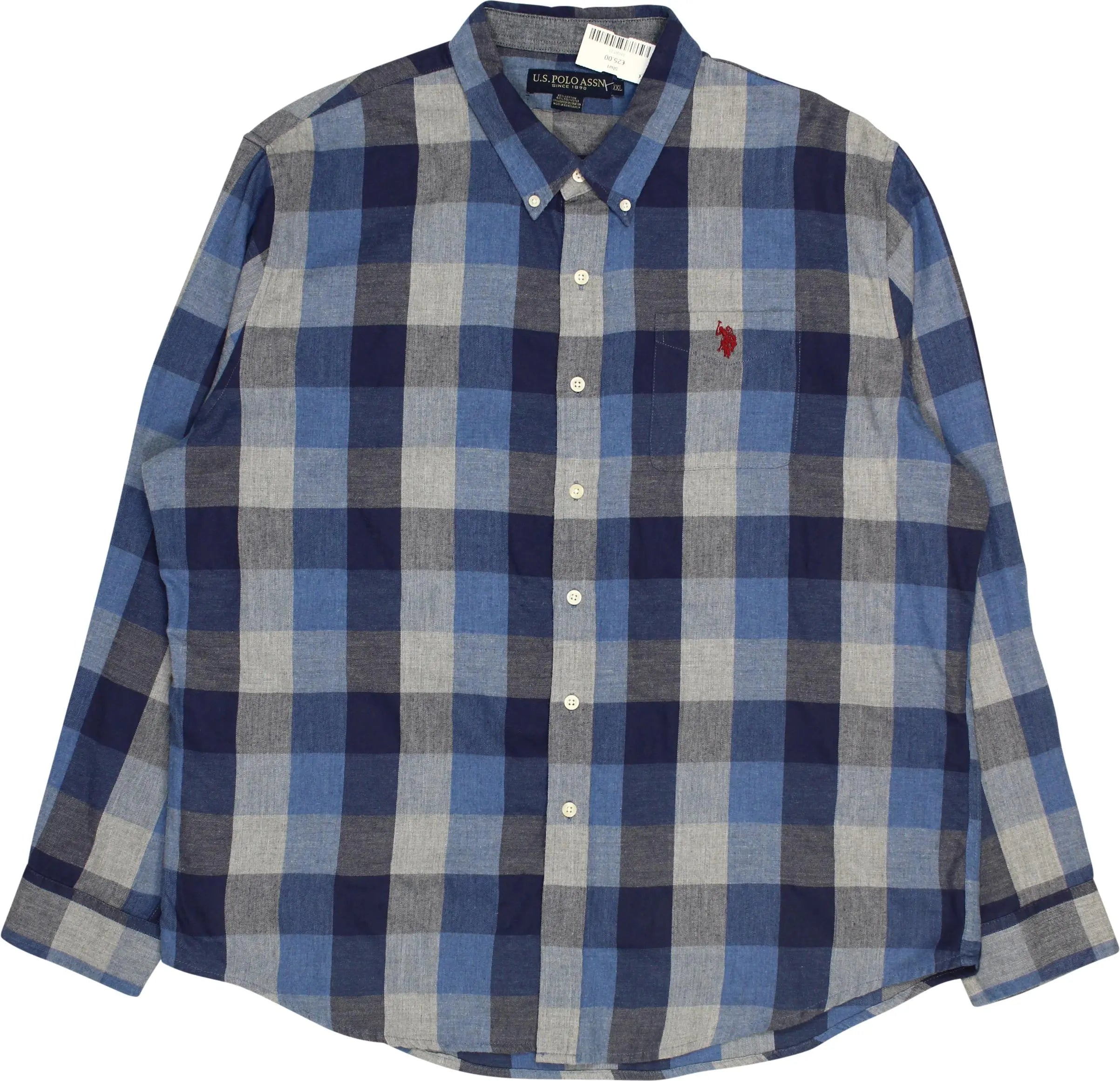 U.S. Polo Assn. - Checkered shirt- ThriftTale.com - Vintage and second handclothing