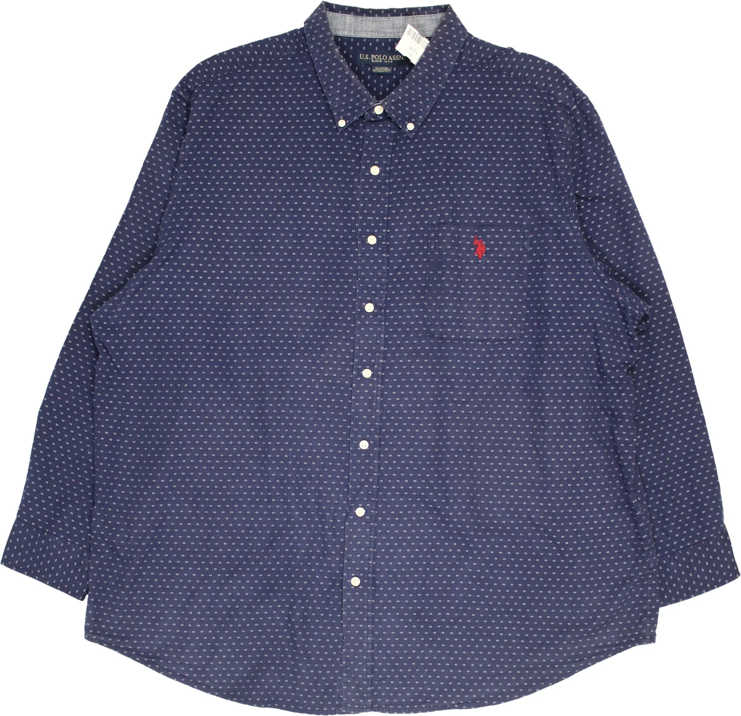 U.S. Polo Assn. - Printed blue shirt- ThriftTale.com - Vintage and second handclothing