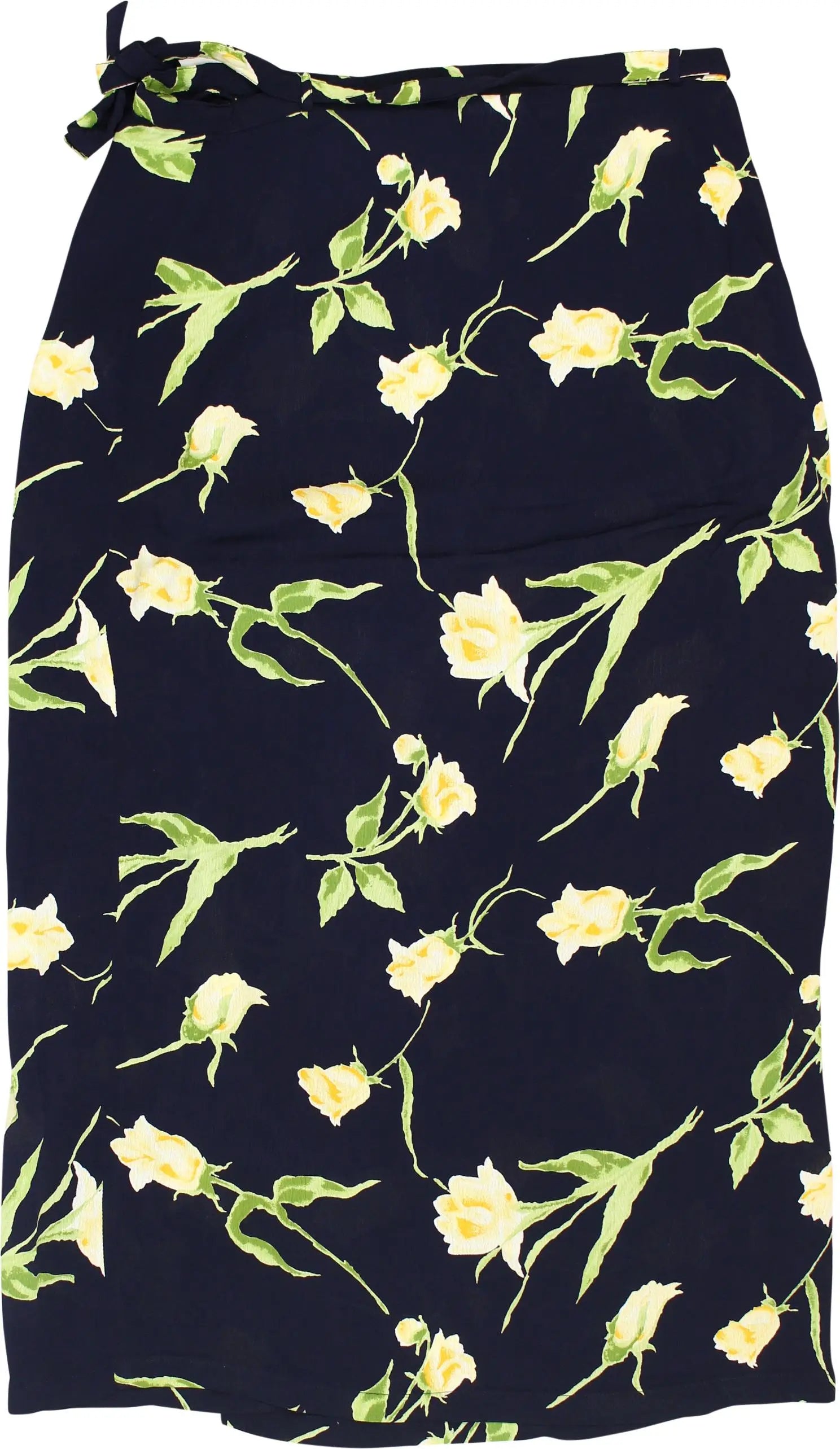 UMJ - 90s Floral Wrap Skirt- ThriftTale.com - Vintage and second handclothing
