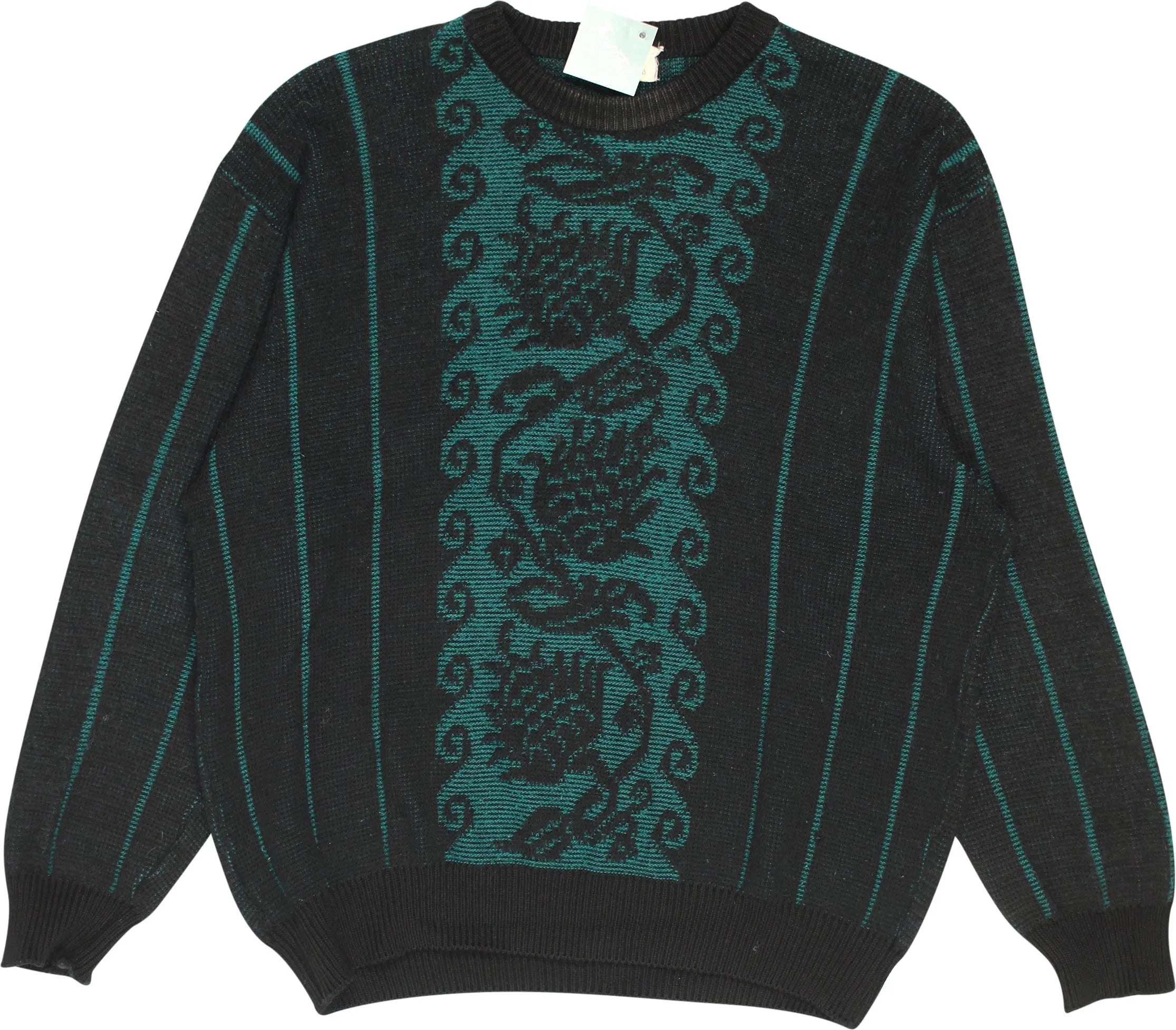 Umberto Vallati - Patterned Jumper- ThriftTale.com - Vintage and second handclothing