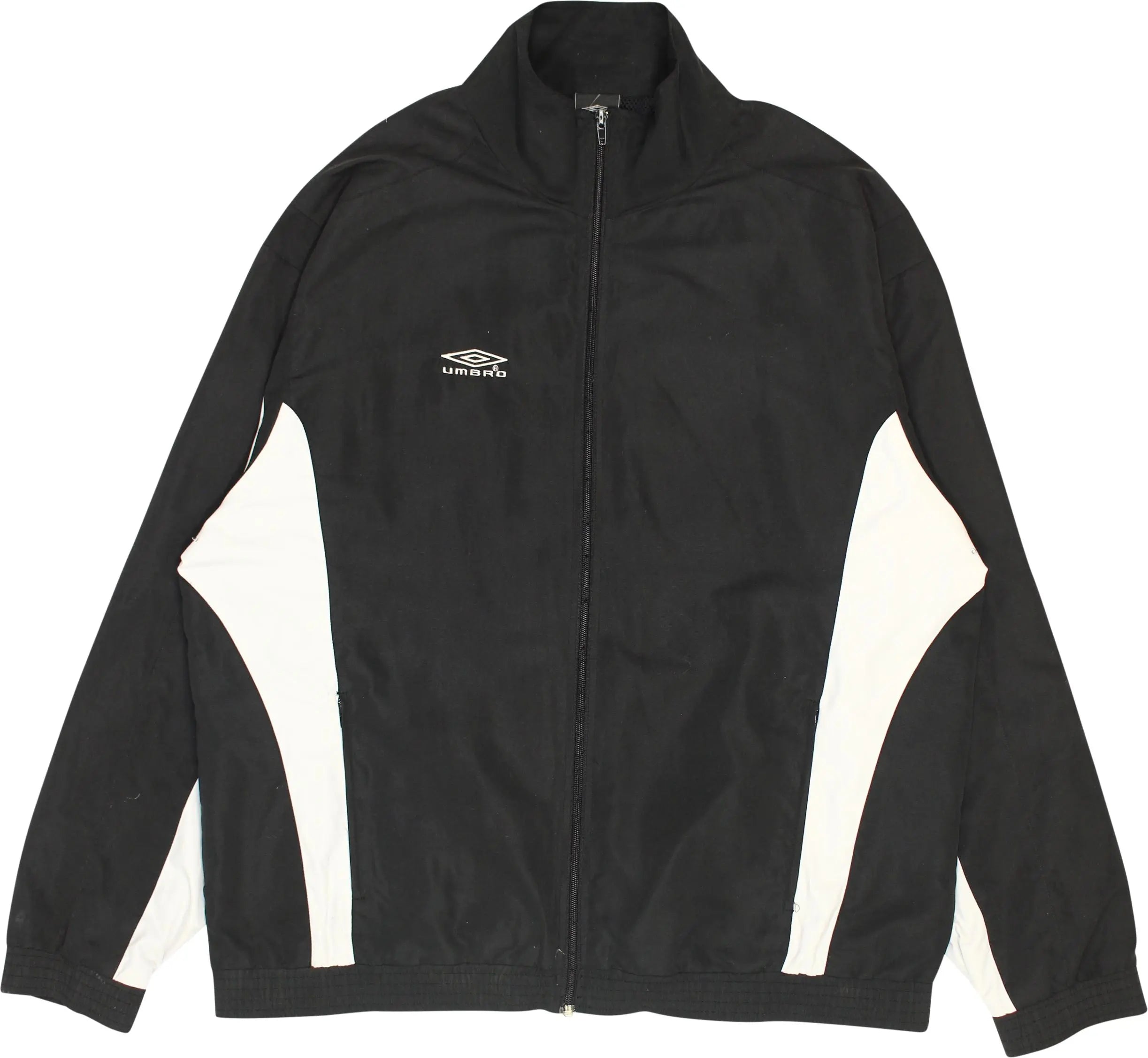 Umbro - Black Track Jacket by Umbro- ThriftTale.com - Vintage and second handclothing