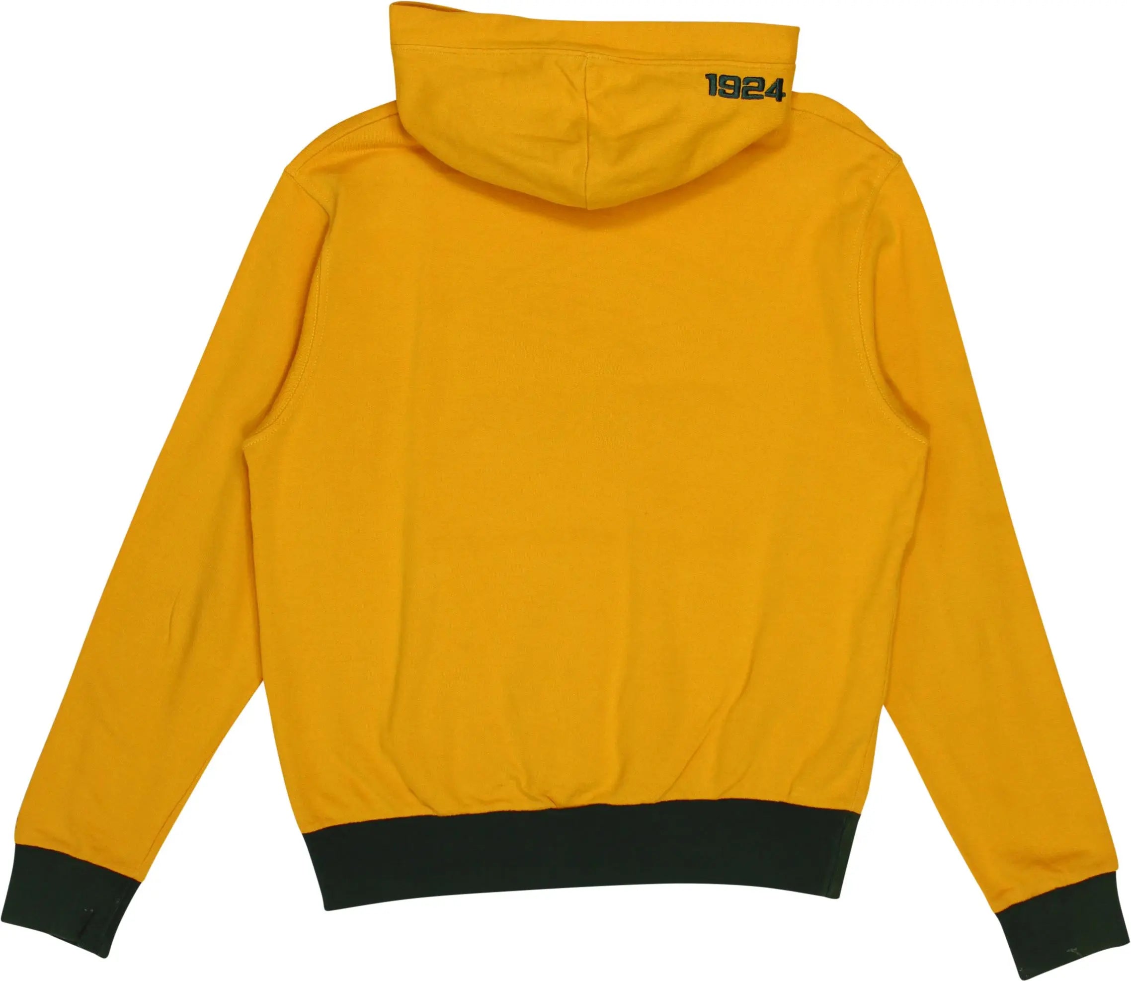 Umbro - Yellow Hoodie by Umbro- ThriftTale.com - Vintage and second handclothing