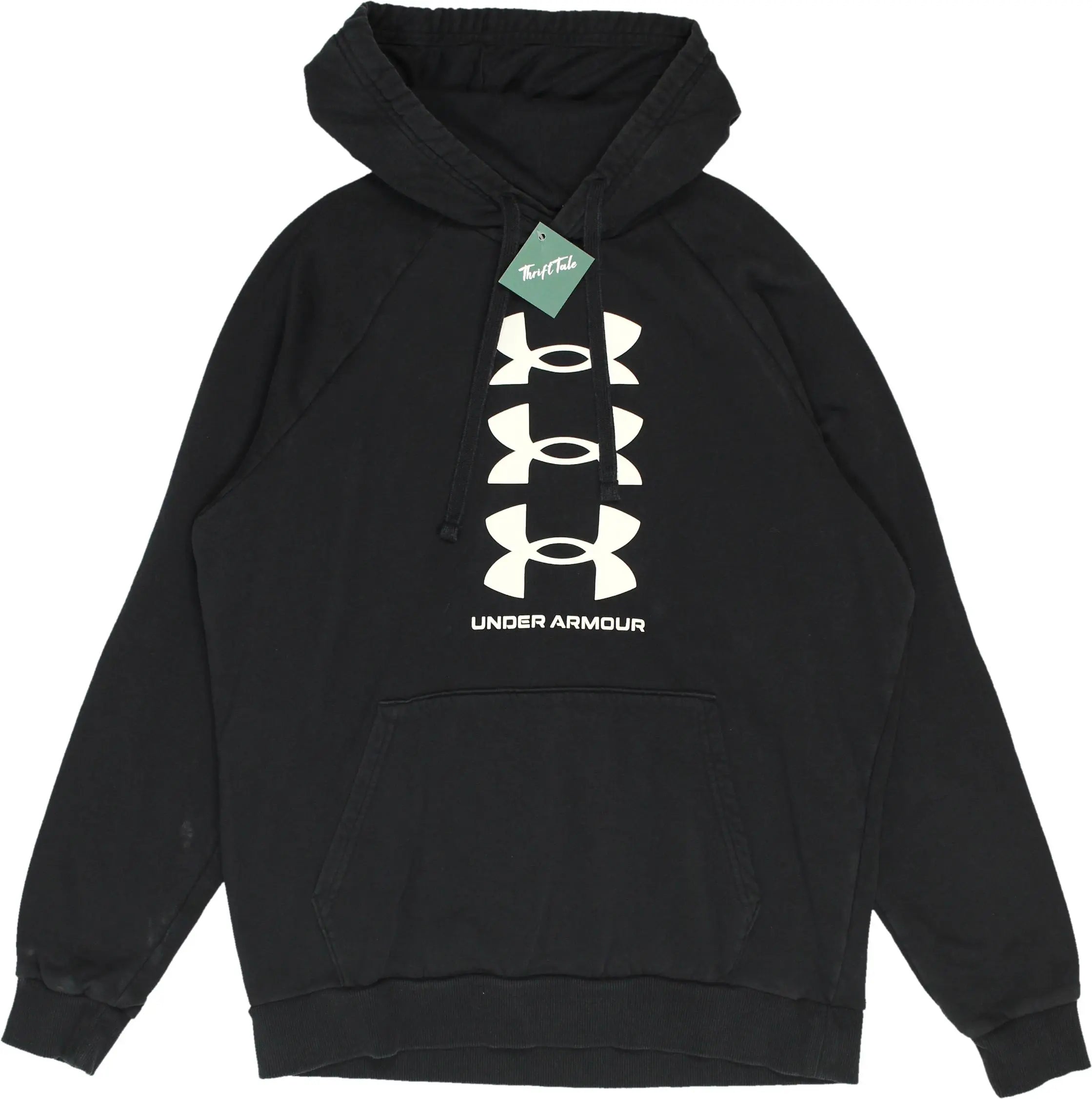 Under Armour - Black Hoodie by Under Armour- ThriftTale.com - Vintage and second handclothing