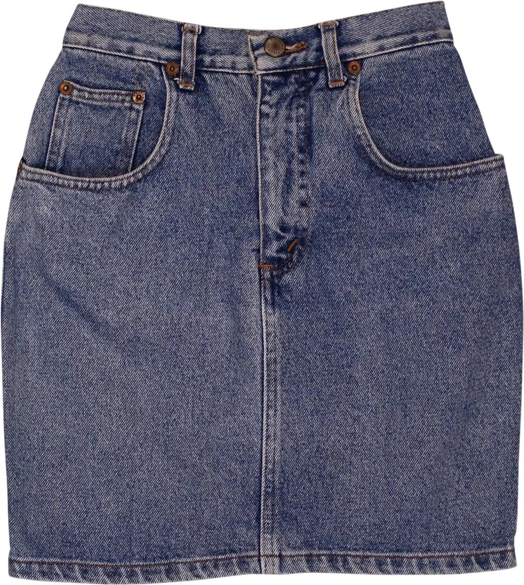 Uniform - Vintage Denim Skirt- ThriftTale.com - Vintage and second handclothing
