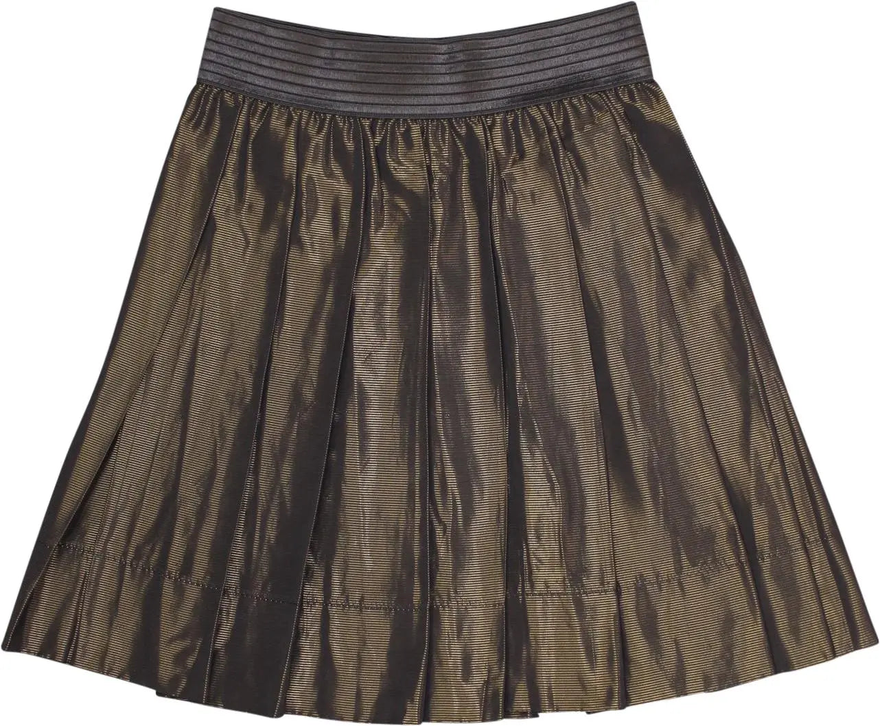 Unikat - Gold Skater Skirt- ThriftTale.com - Vintage and second handclothing
