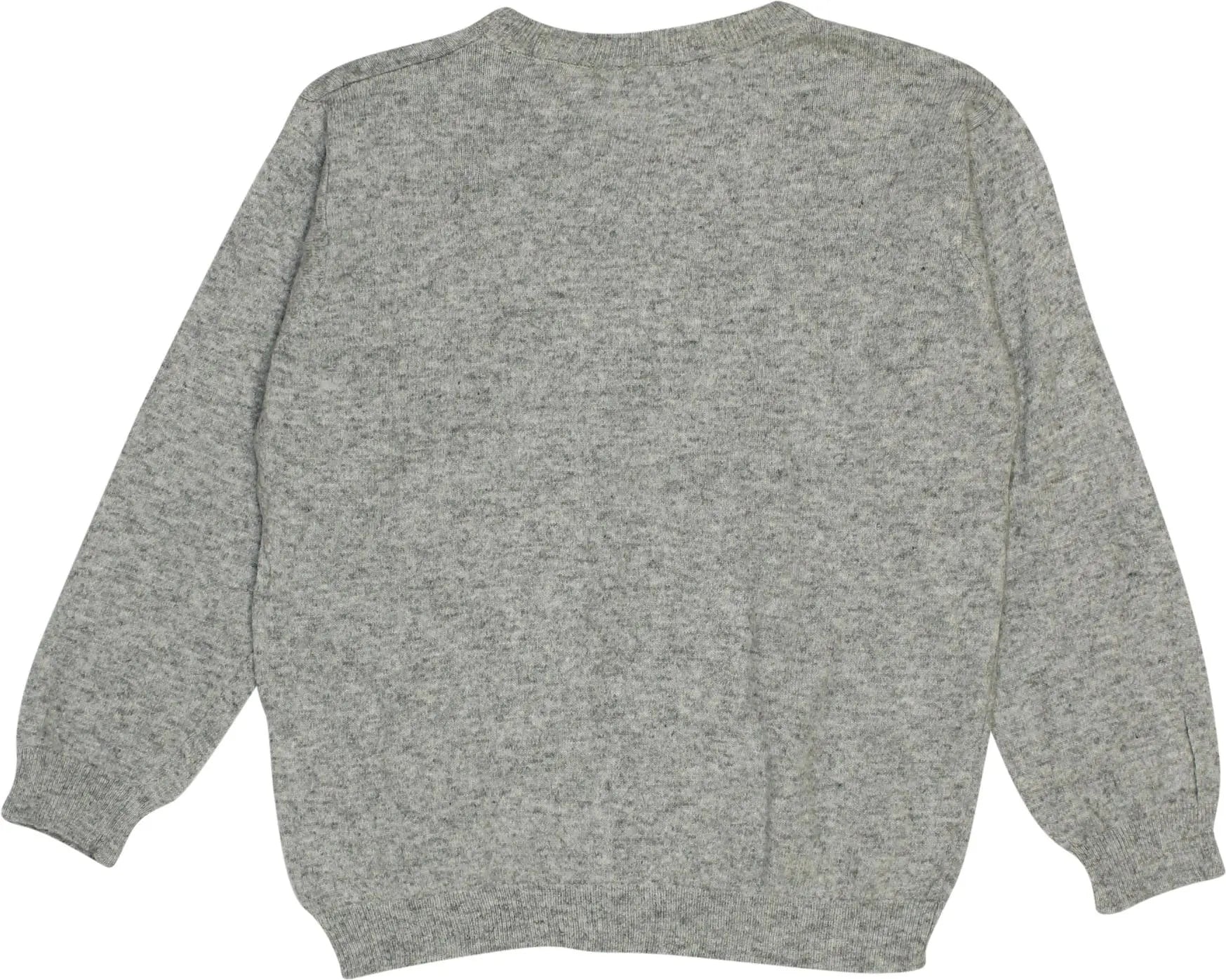 United Colors of Benetton - Grey Wool Blend Jumper- ThriftTale.com - Vintage and second handclothing