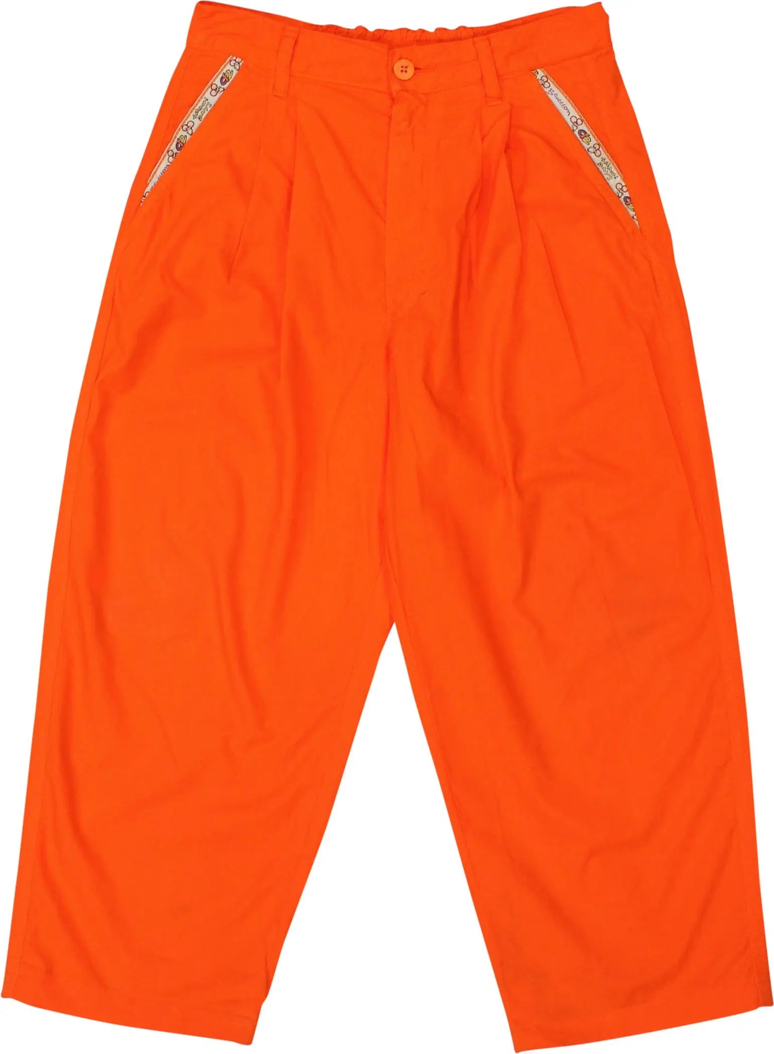 United Colors of Benetton - Orange Trousers by United Colors of Benetton- ThriftTale.com - Vintage and second handclothing