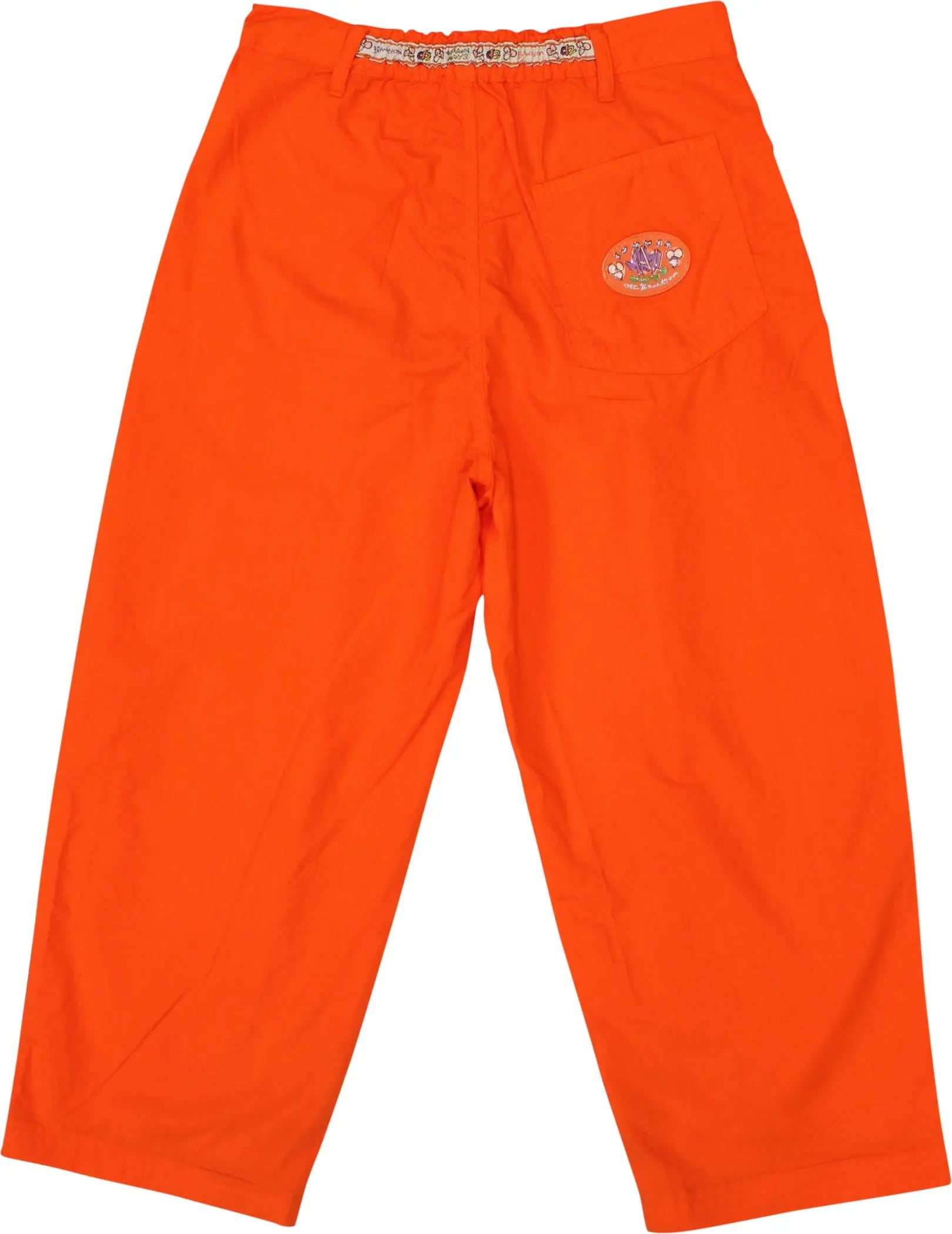 United Colors of Benetton - Orange Trousers by United Colors of Benetton- ThriftTale.com - Vintage and second handclothing
