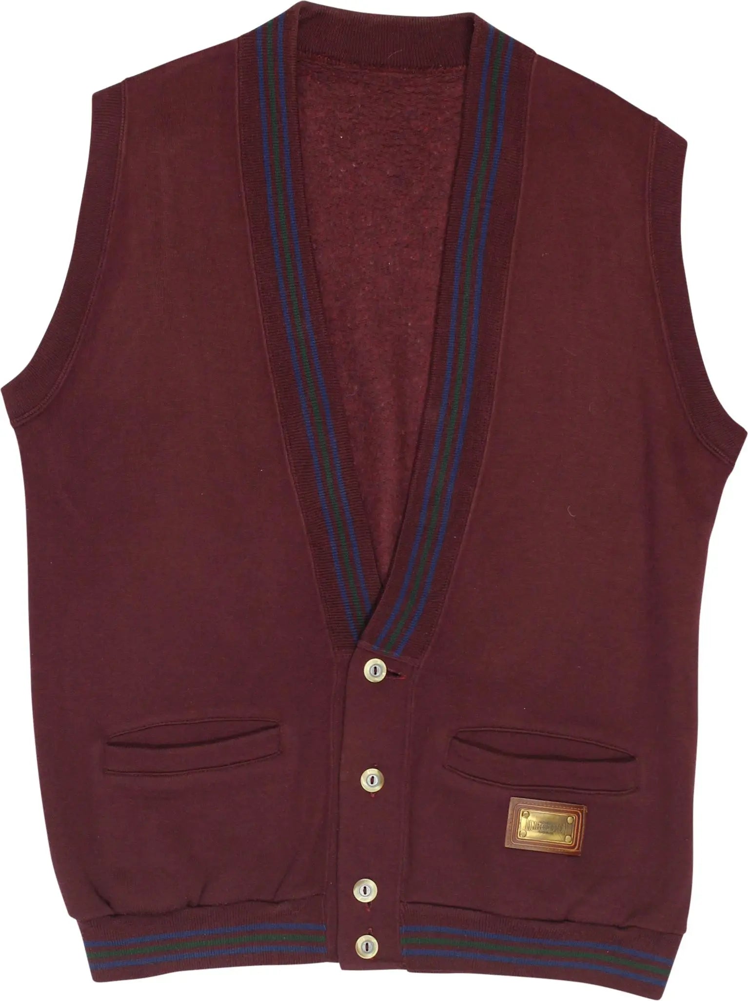 United Cotton - Jersey Waistcoat- ThriftTale.com - Vintage and second handclothing