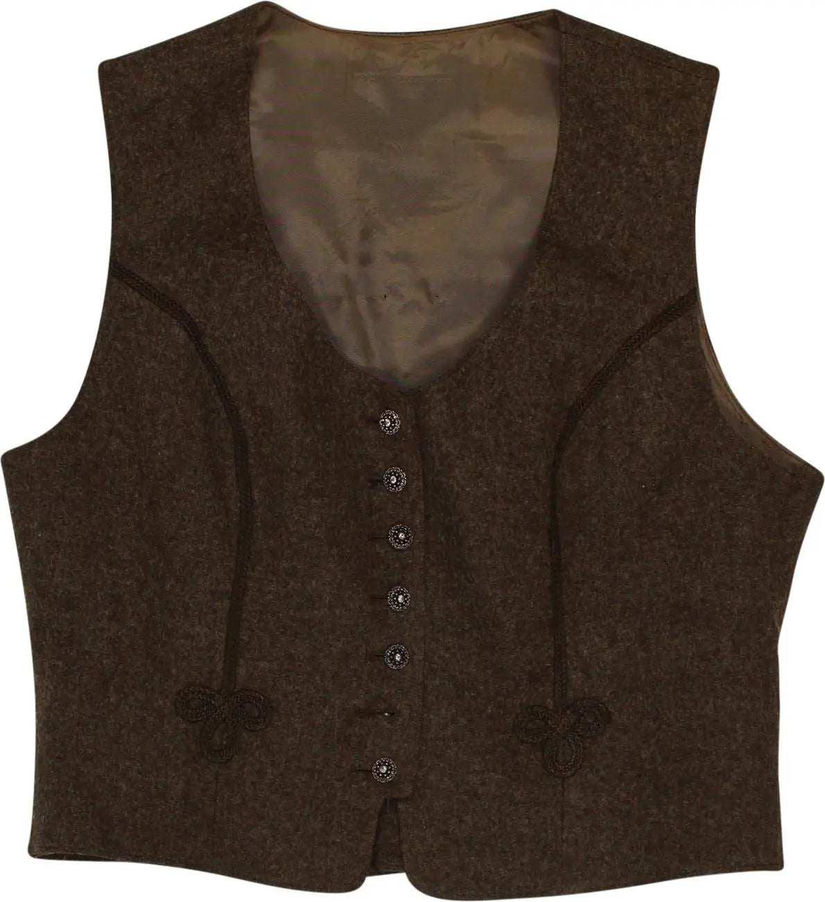 Unknown - 70s Bavarian Waistcoat- ThriftTale.com - Vintage and second handclothing