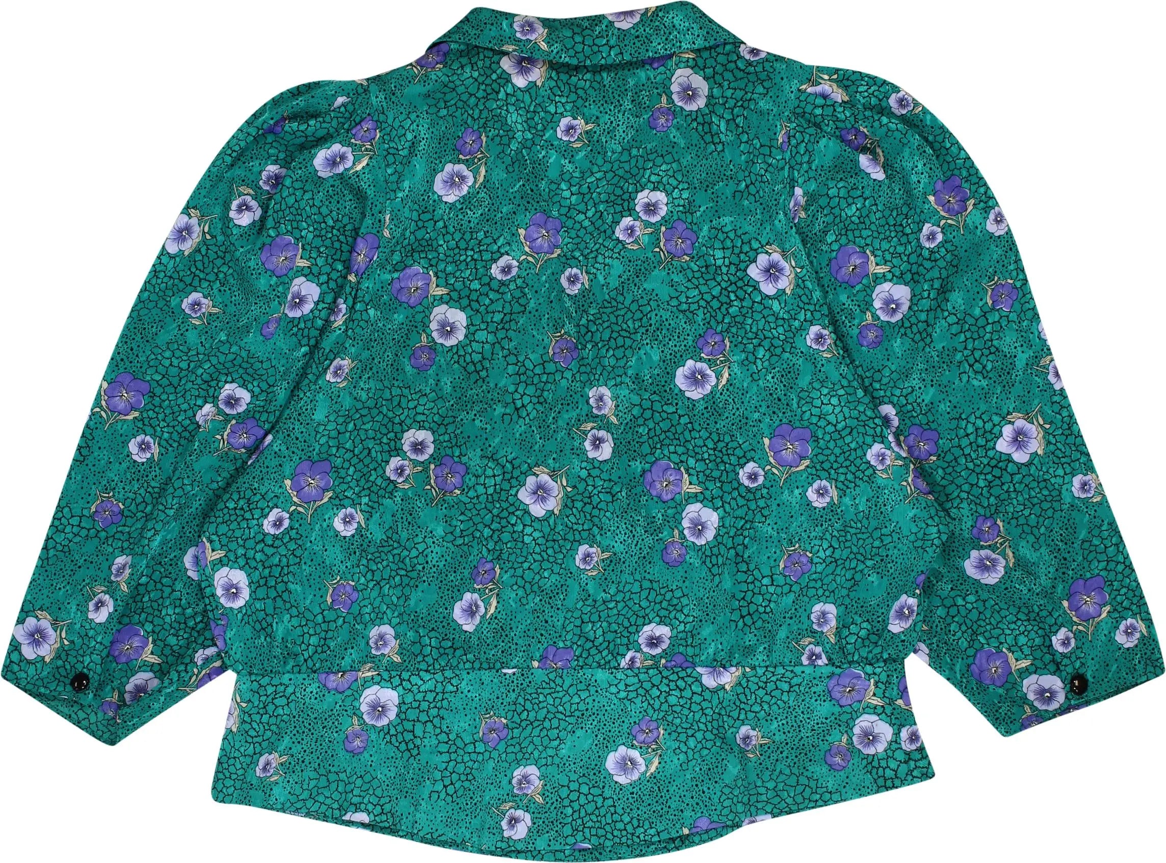 Unknown - 80s Floral Blouse- ThriftTale.com - Vintage and second handclothing