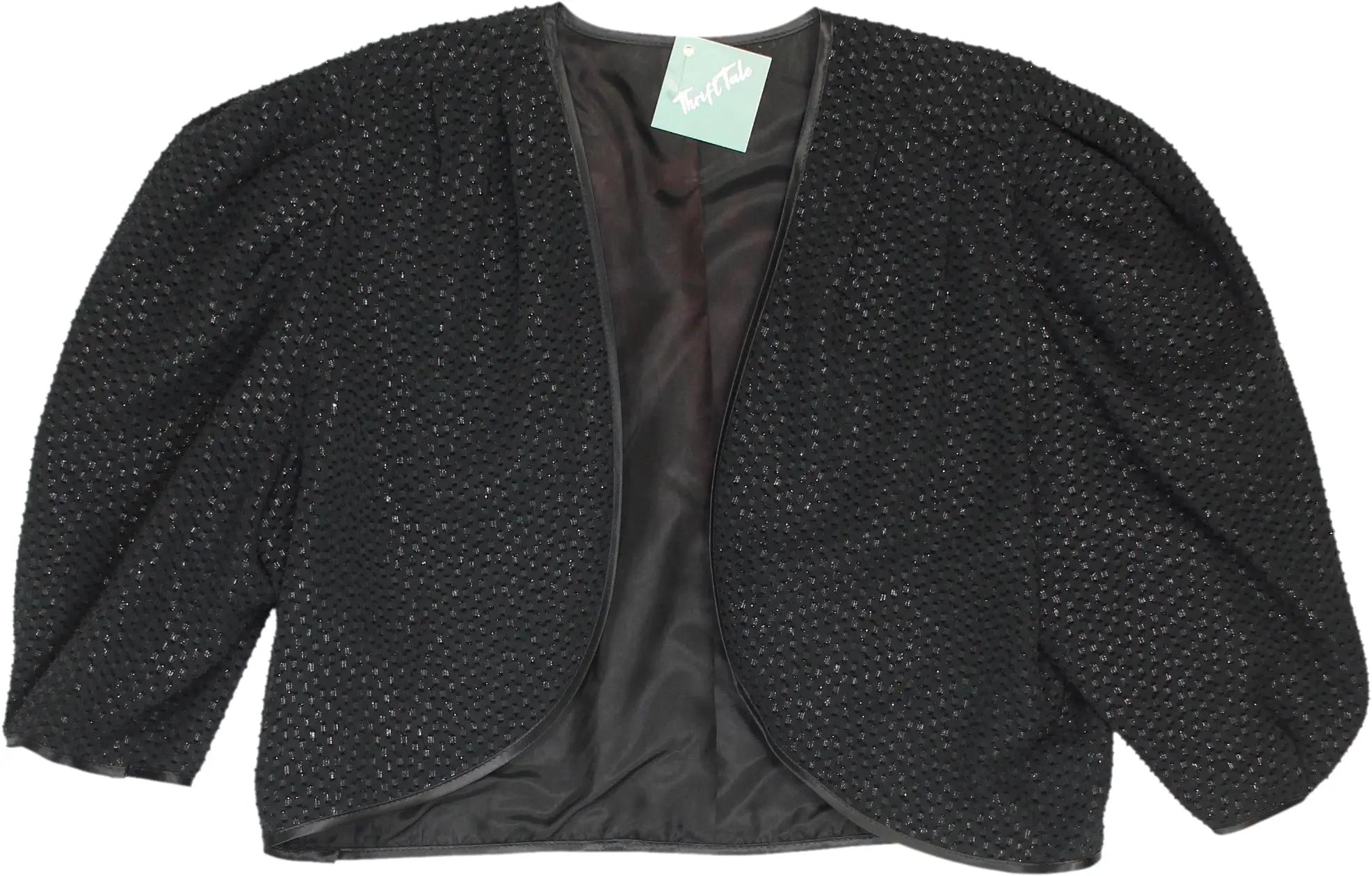 Unknown - 80s Glitter Bolero- ThriftTale.com - Vintage and second handclothing