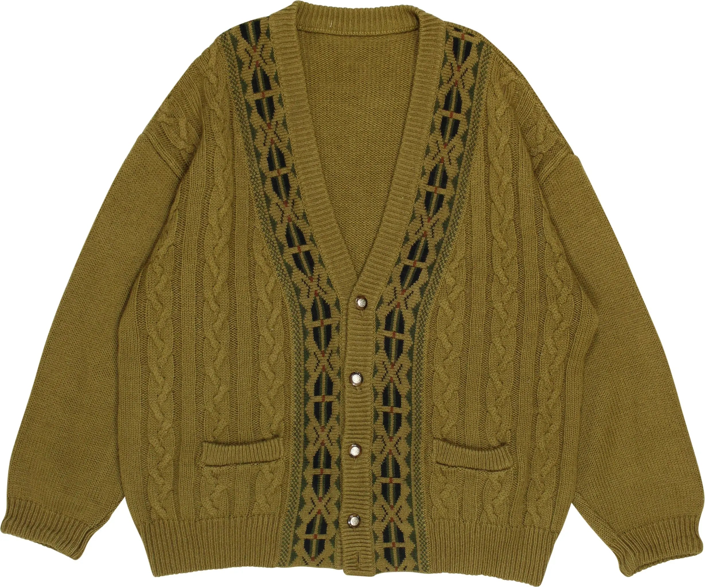 Unknown - 80s Green Cable Cardigan- ThriftTale.com - Vintage and second handclothing