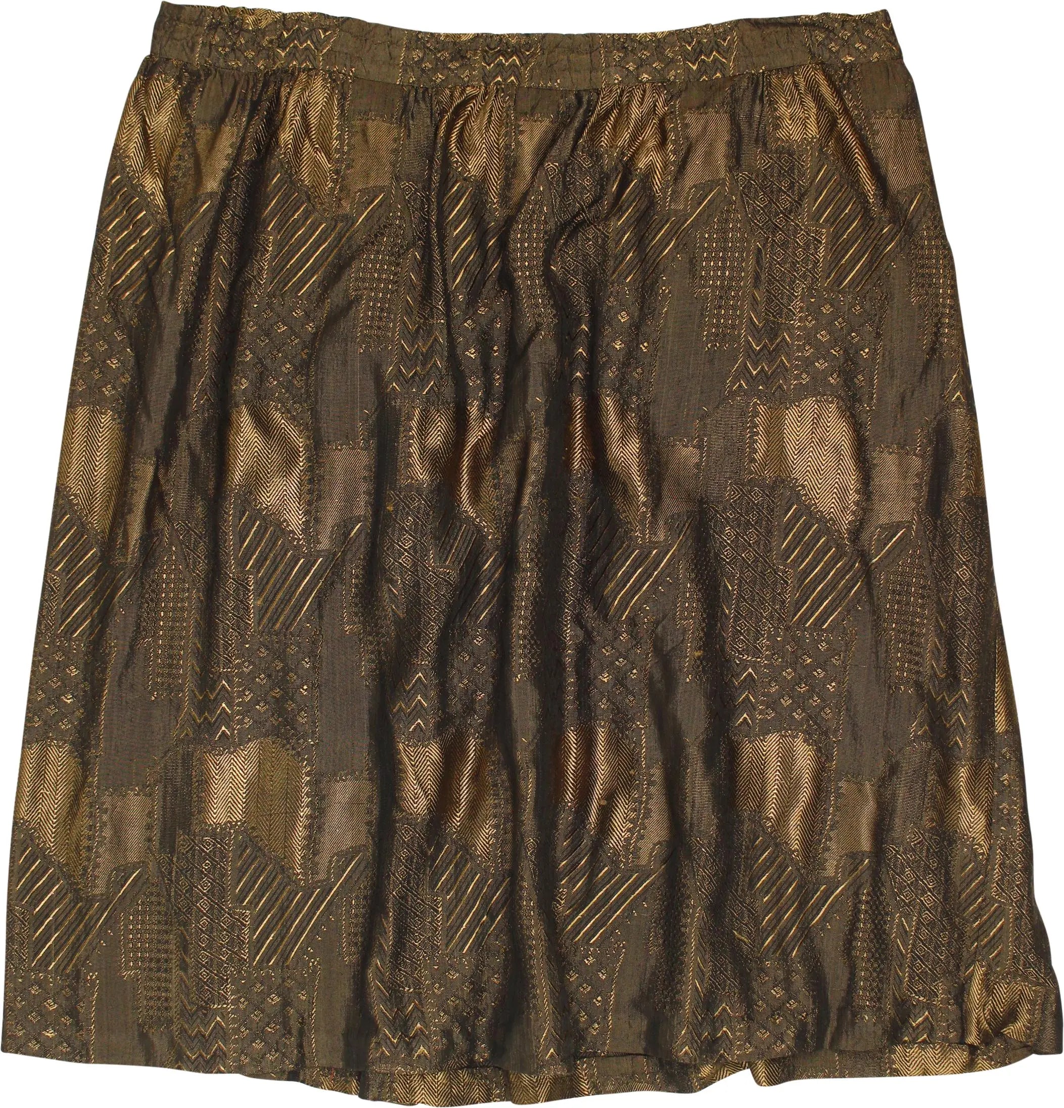 Unknown - 80s Jacquard Skirt- ThriftTale.com - Vintage and second handclothing