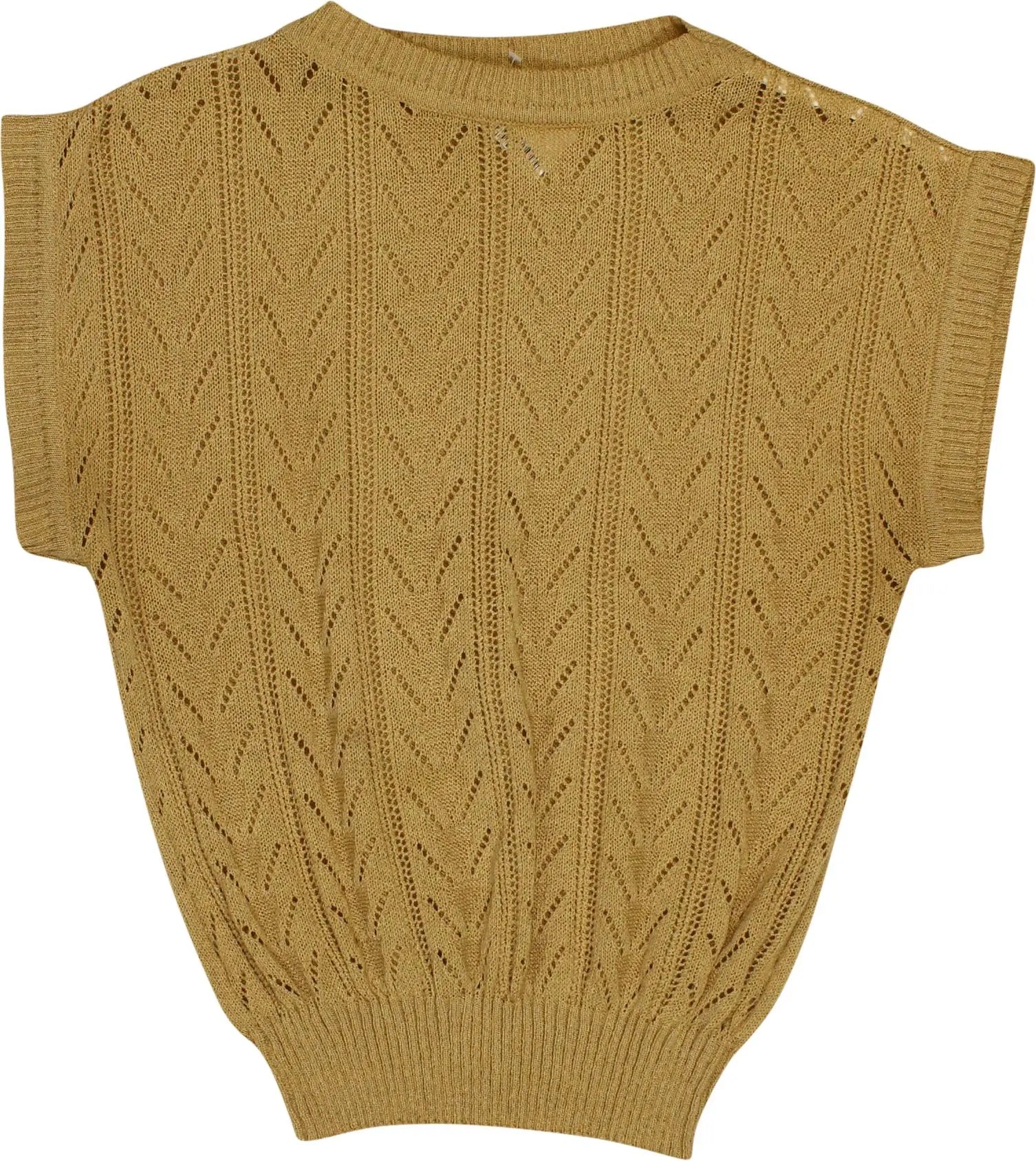 Unknown - 80s Knitted Short Sleeve Jumper- ThriftTale.com - Vintage and second handclothing