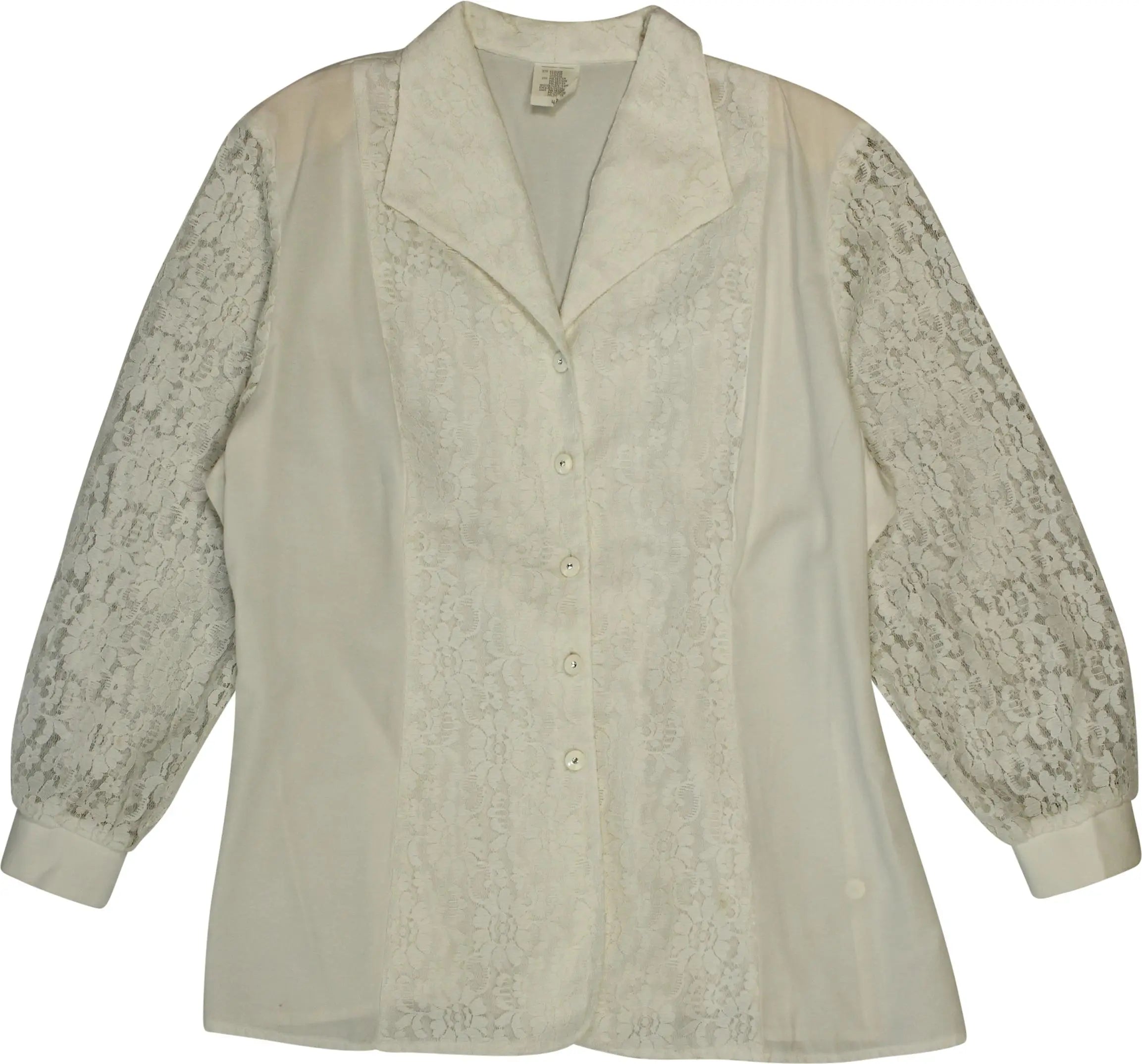 Unknown - 80s Lace Blouse- ThriftTale.com - Vintage and second handclothing