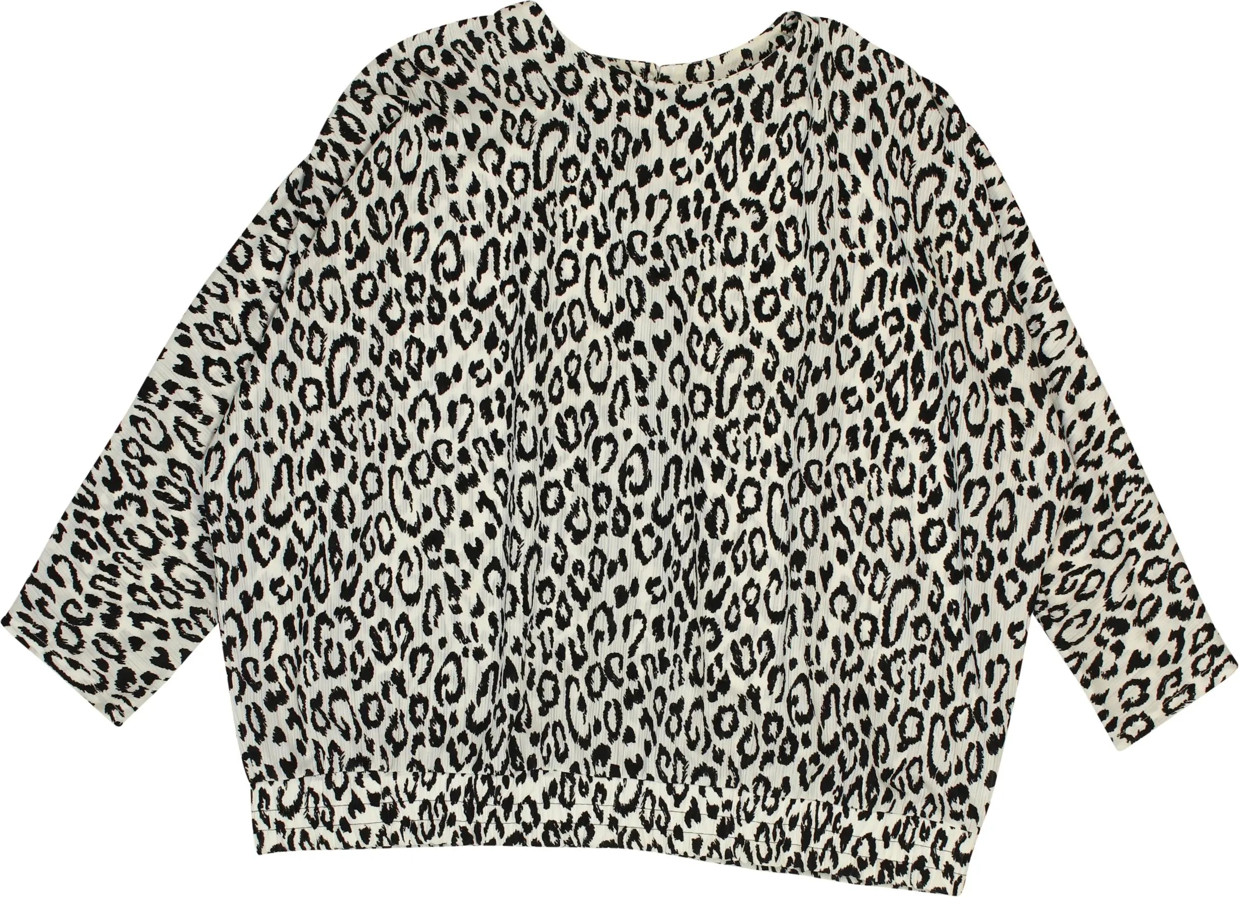 Unknown - 80s Leopard Print Top- ThriftTale.com - Vintage and second handclothing
