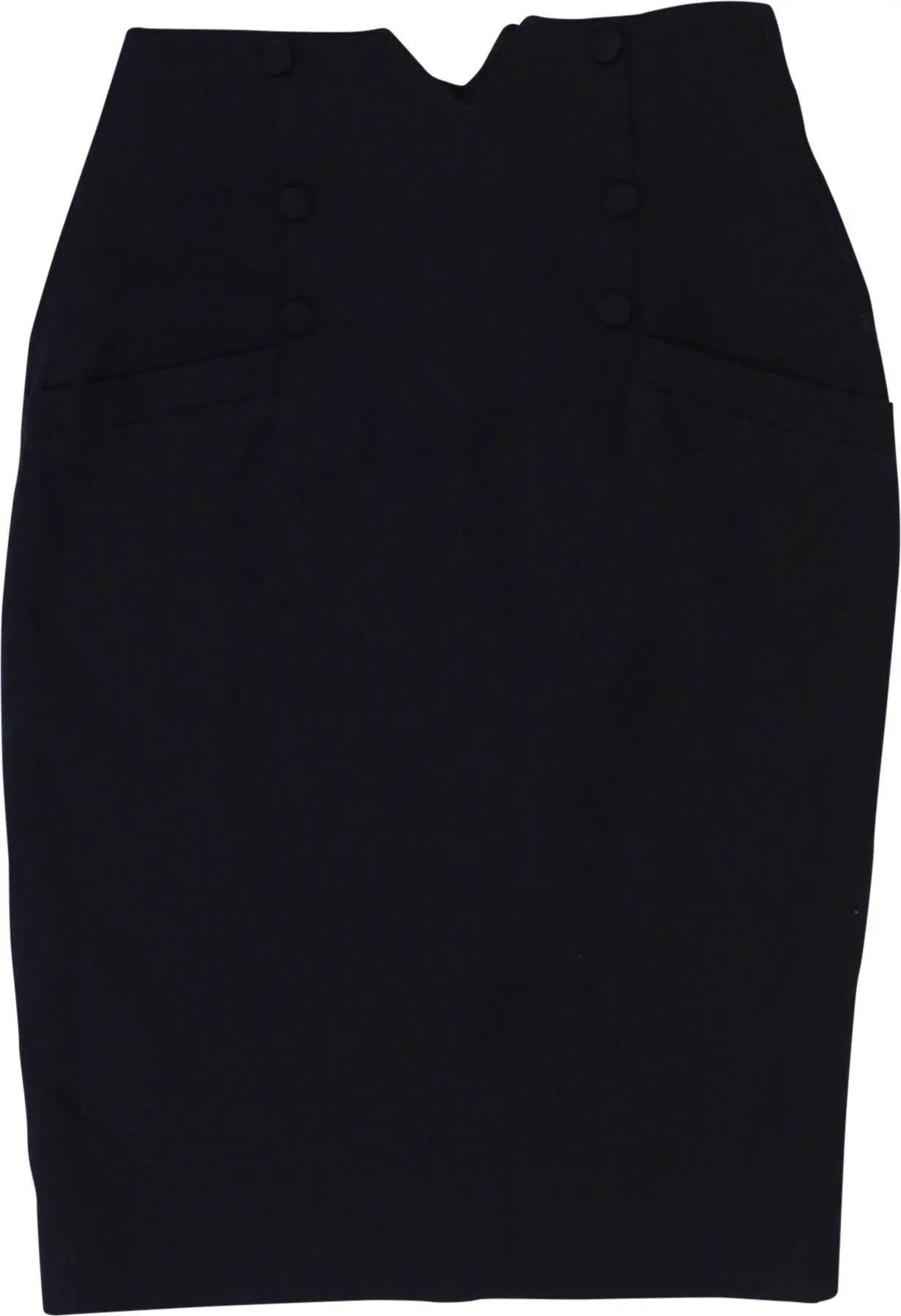 Pencil Skirt Black Overall Skirt 80s Vintage 80s Black Leather