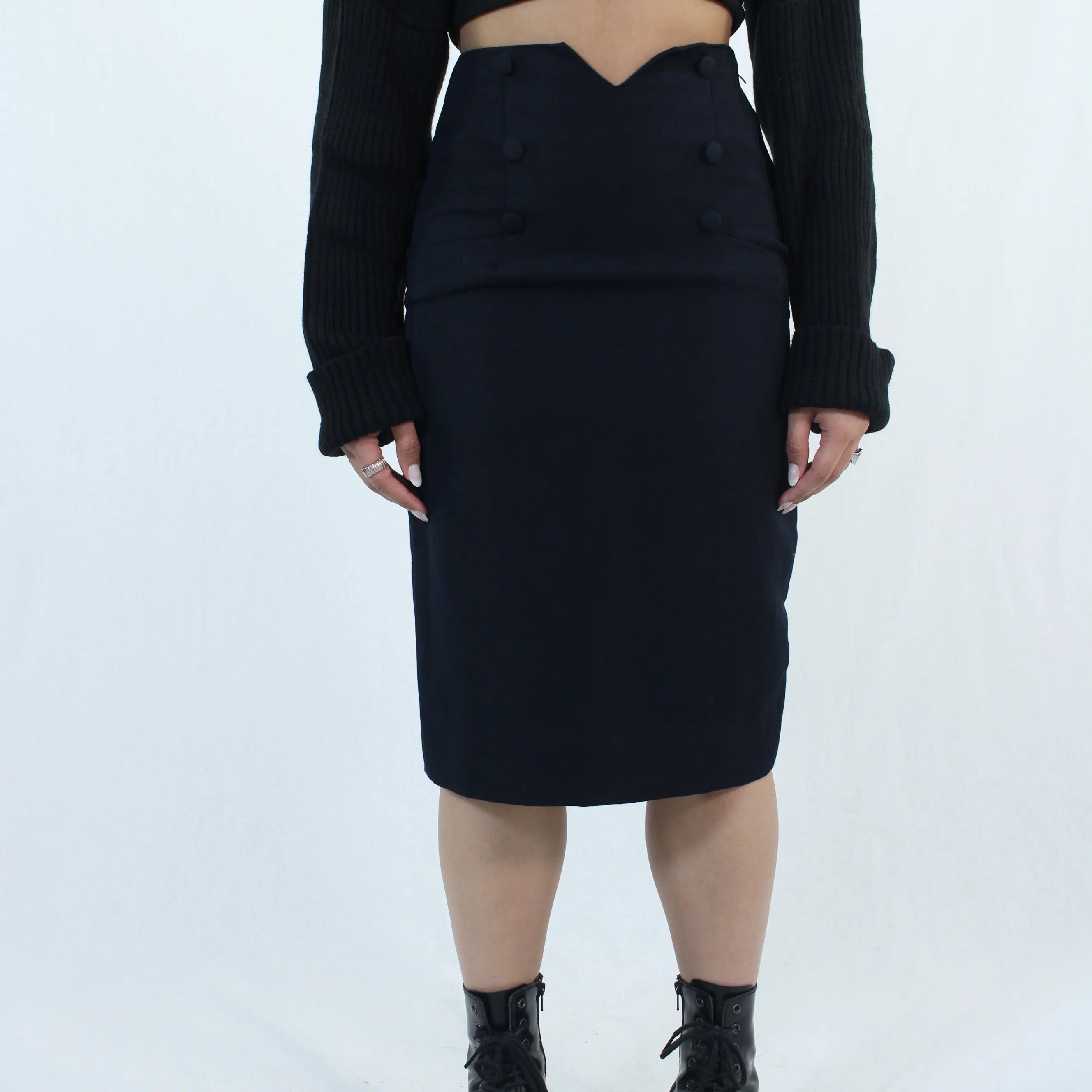 Unknown - 80s Pencil Skirt- ThriftTale.com - Vintage and second handclothing