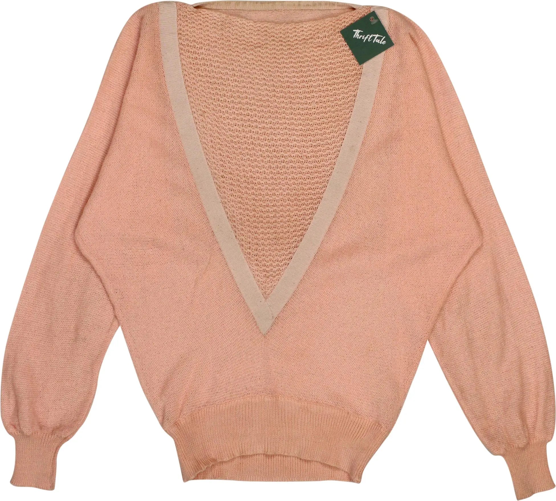Unknown - 80s Pink Jumper- ThriftTale.com - Vintage and second handclothing