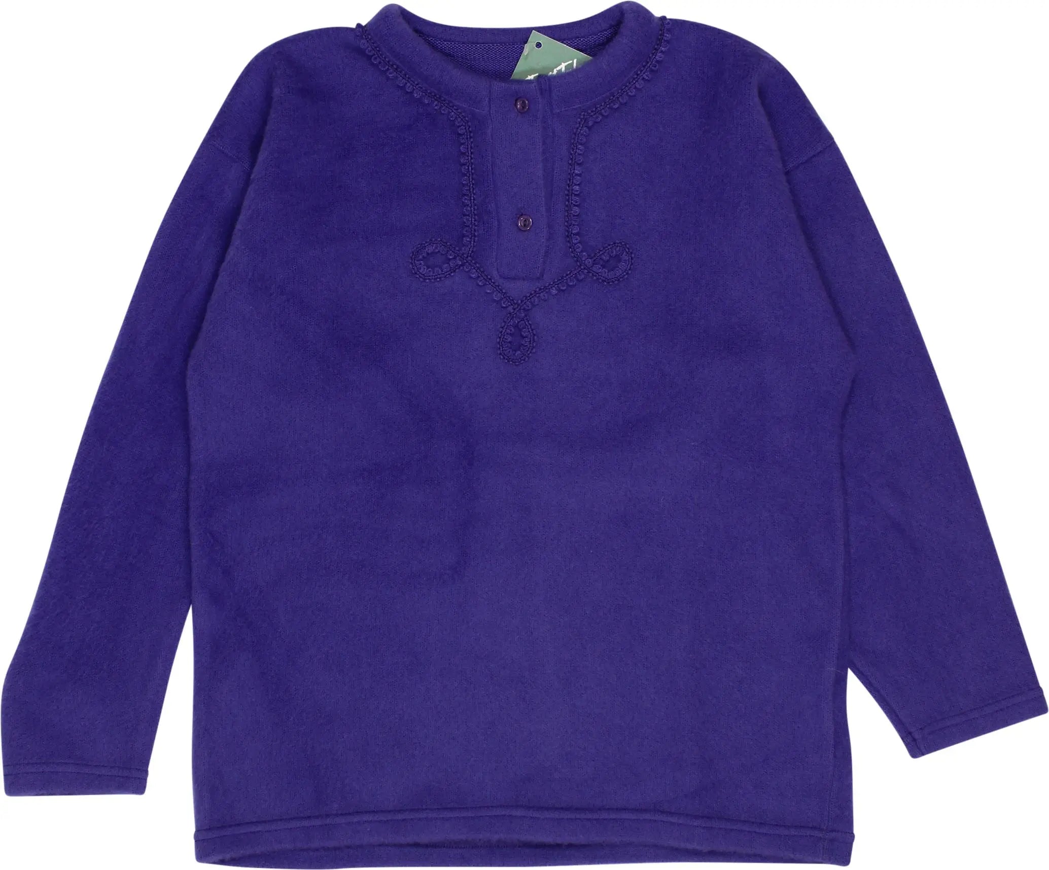 Unknown - 80s Purple Jumper- ThriftTale.com - Vintage and second handclothing
