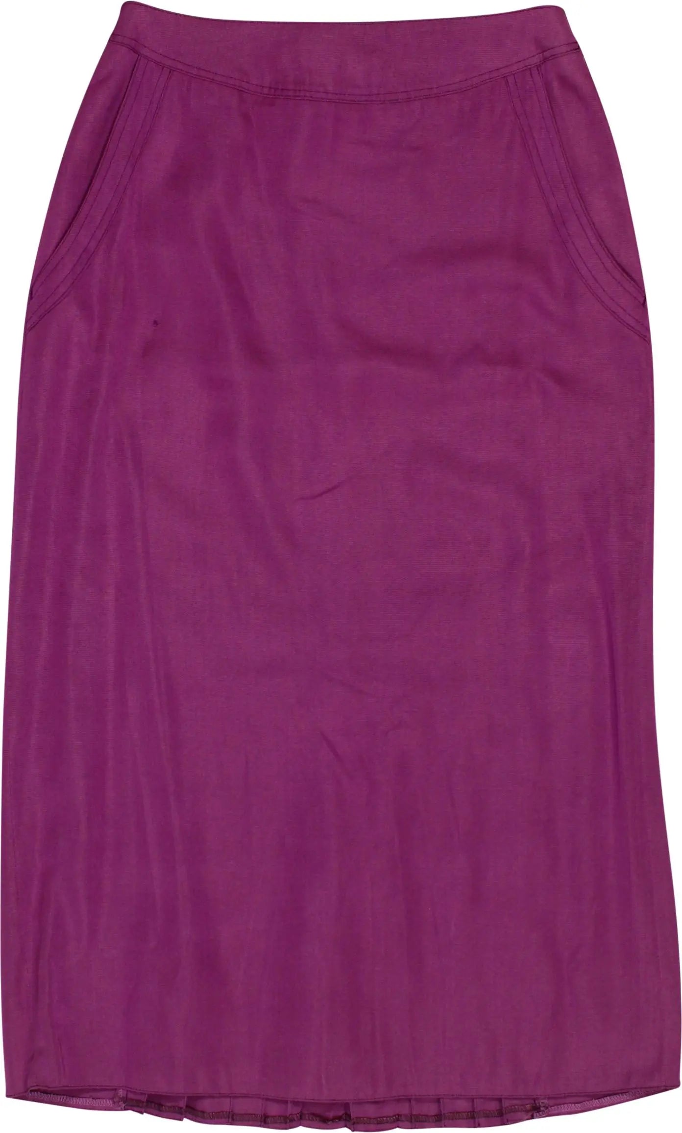 Unknown - 80s Purple Pencil Skirt- ThriftTale.com - Vintage and second handclothing