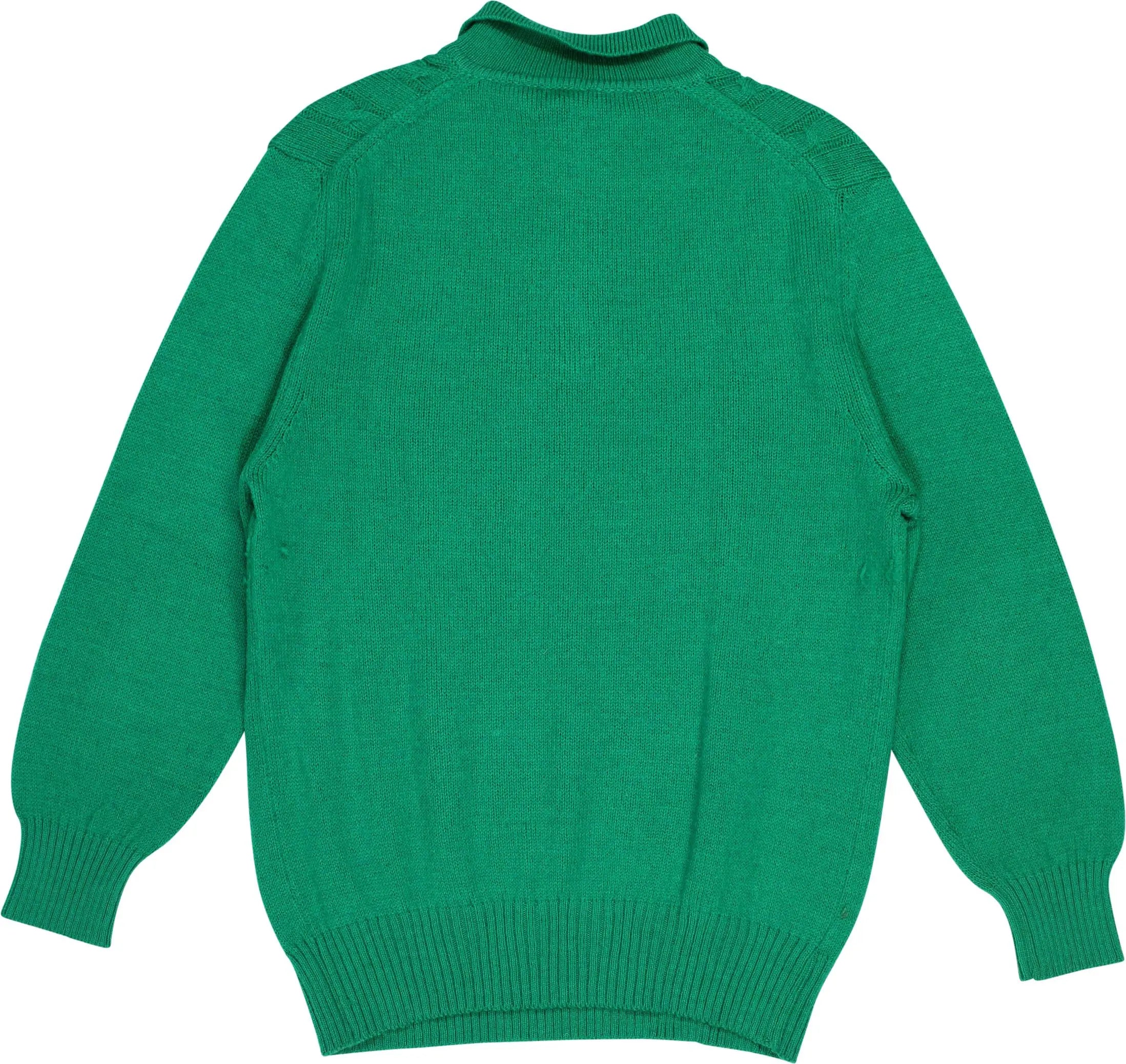 Unknown - 80s Shetland Cable Knit Jumper- ThriftTale.com - Vintage and second handclothing