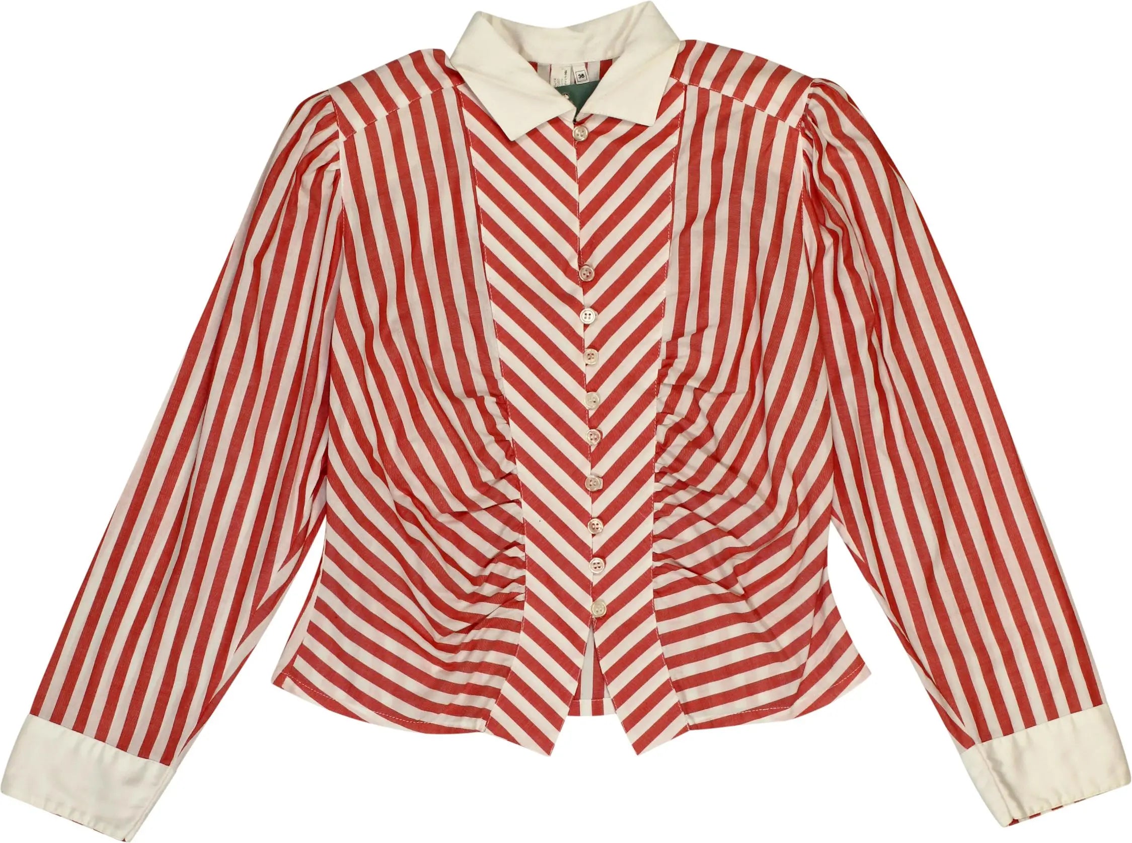 Unknown - 80s Striped Shirt- ThriftTale.com - Vintage and second handclothing