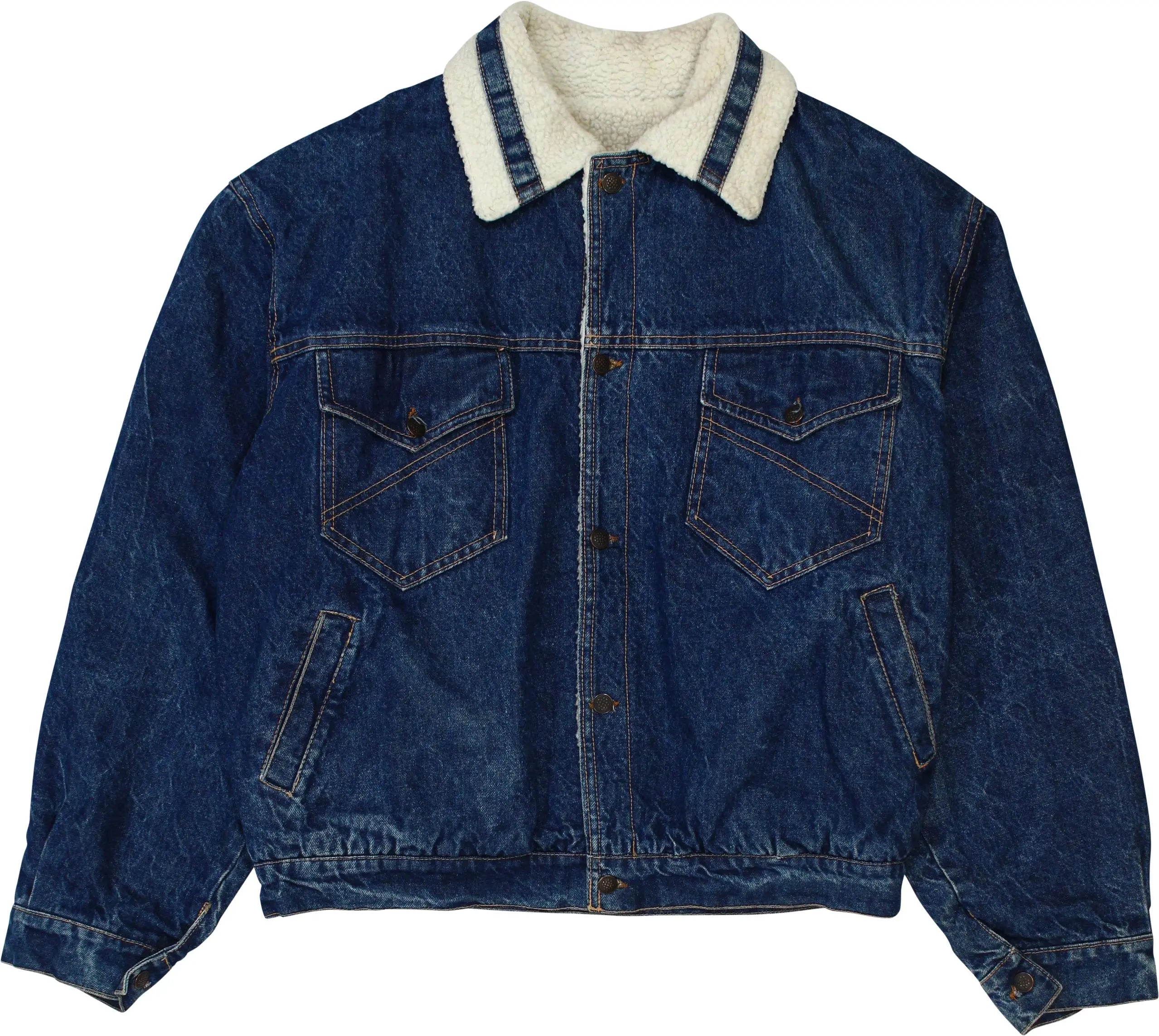 Unknown - 80s Teddy Denim Jacket- ThriftTale.com - Vintage and second handclothing