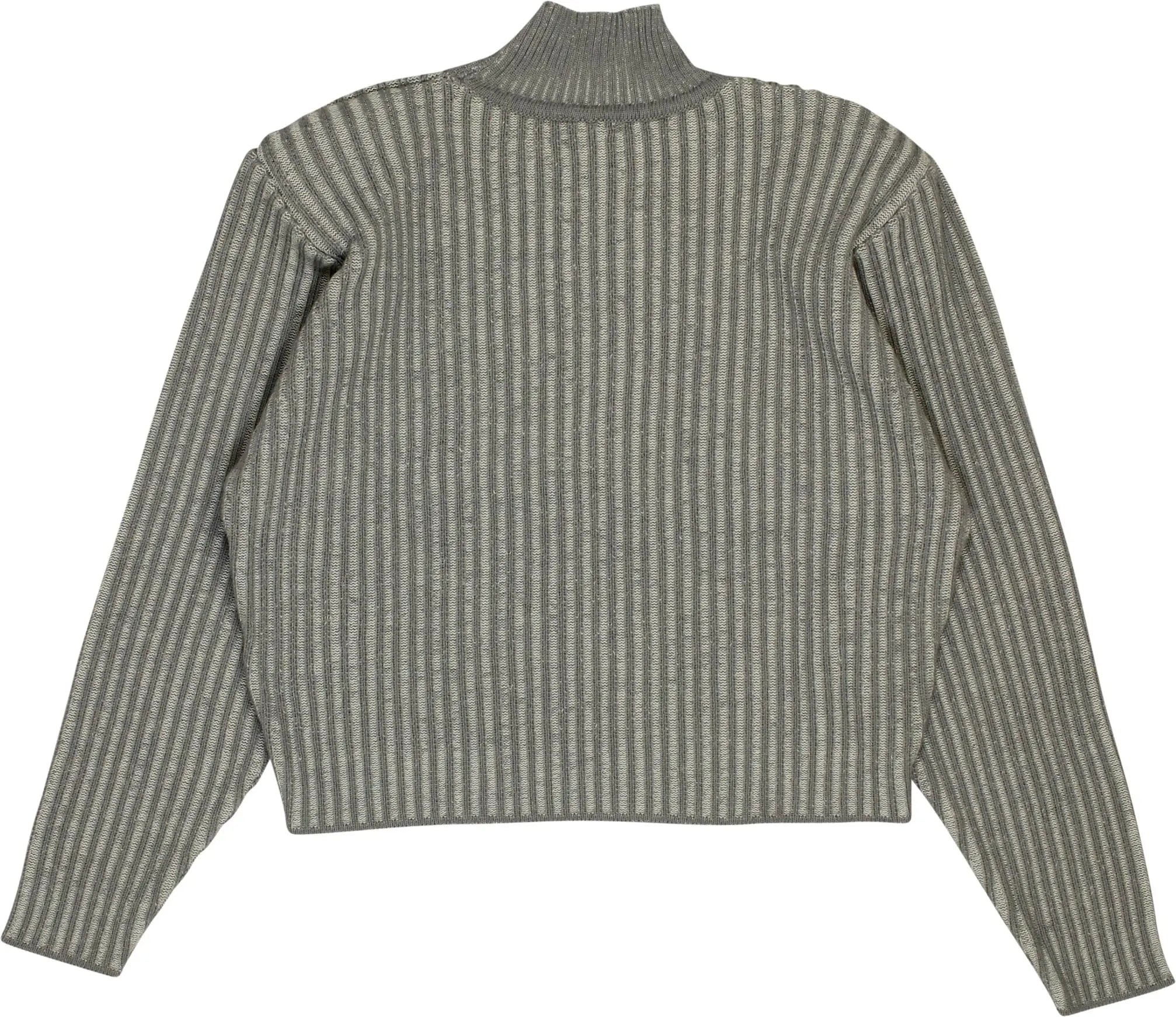Unknown - 80s Turtleneck Jumper with Shoulder Pads- ThriftTale.com - Vintage and second handclothing