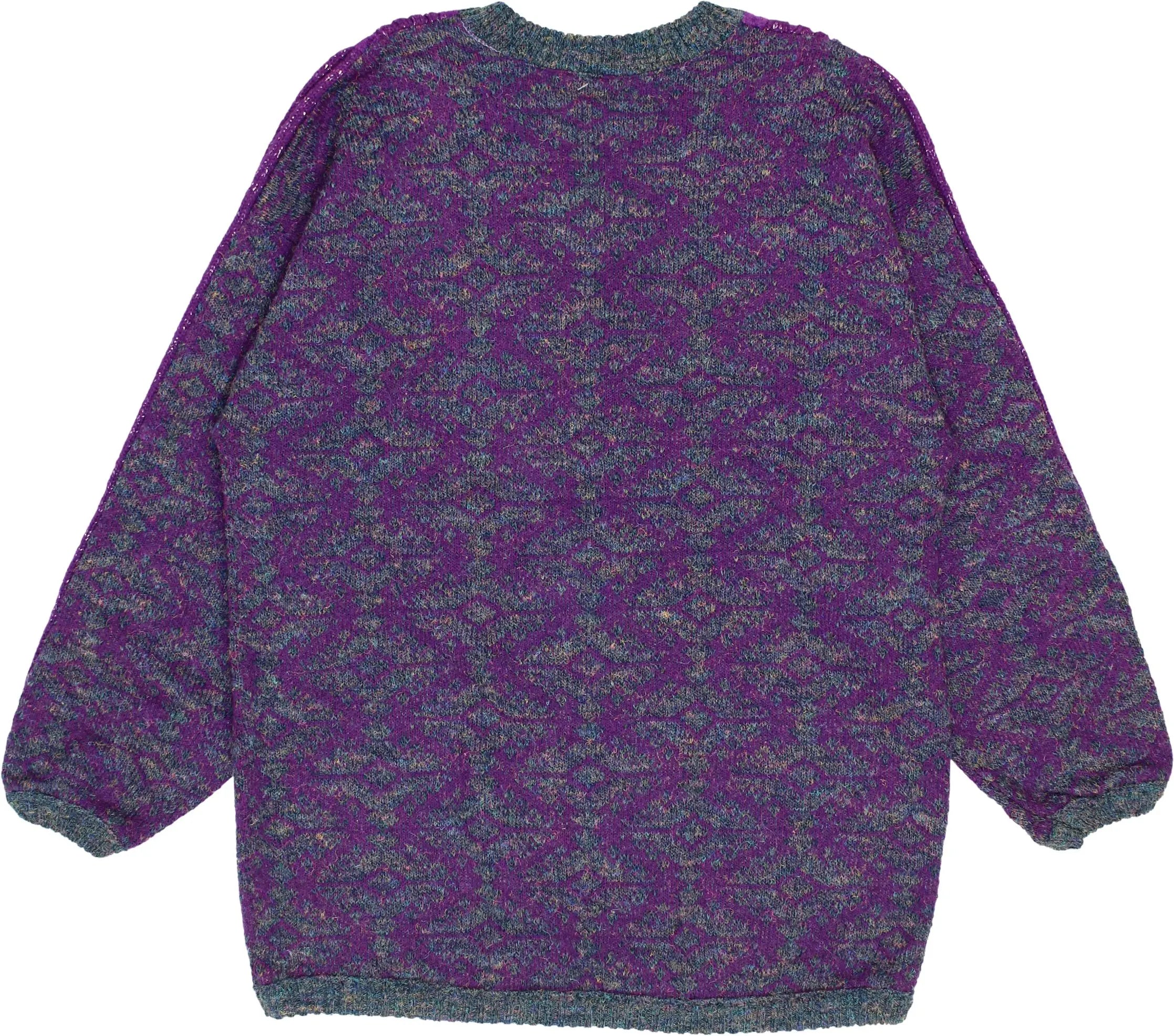 Unknown - 80s V-Neck Jumper- ThriftTale.com - Vintage and second handclothing