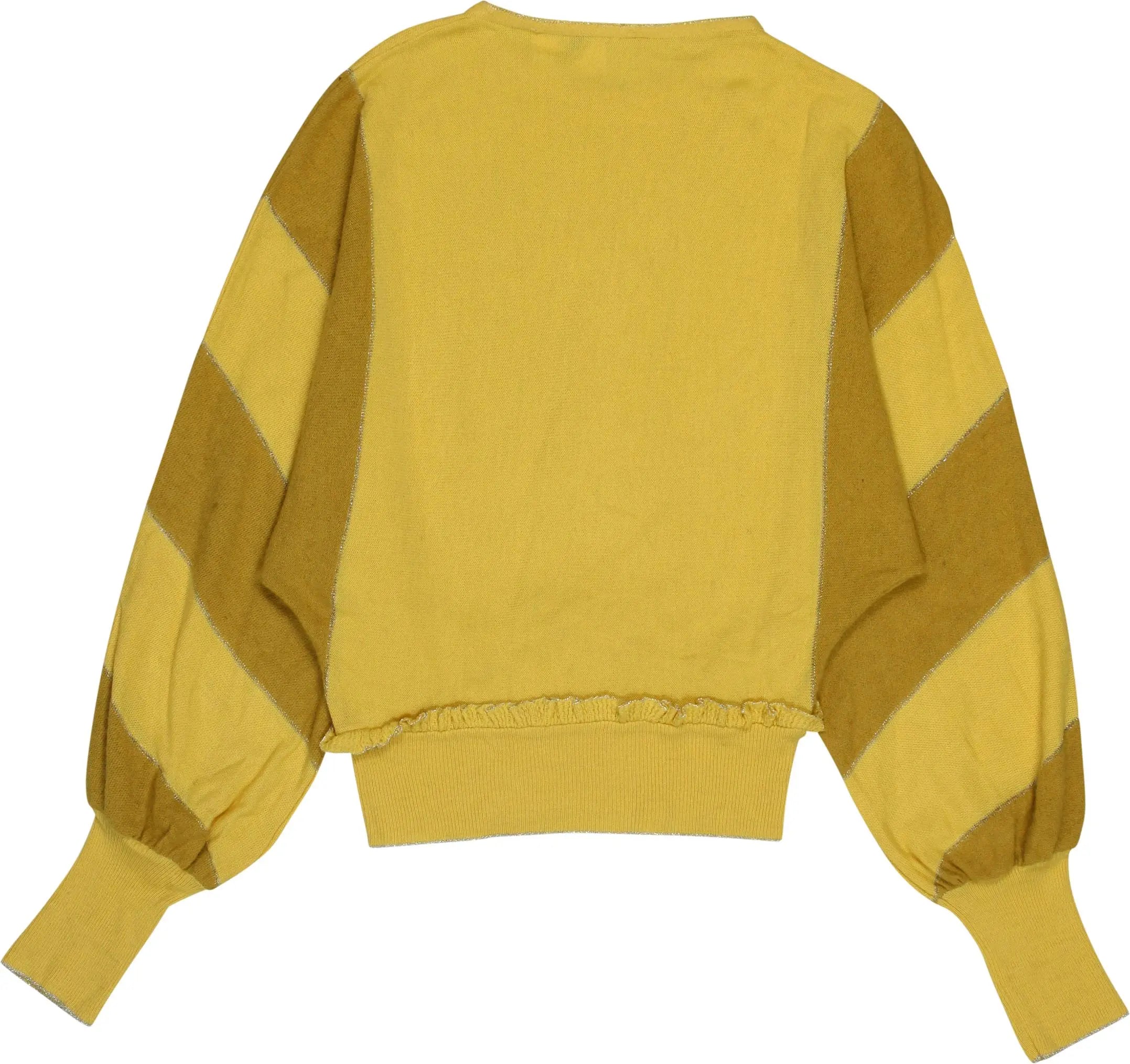 Unknown - 80s Yellow Jumper- ThriftTale.com - Vintage and second handclothing
